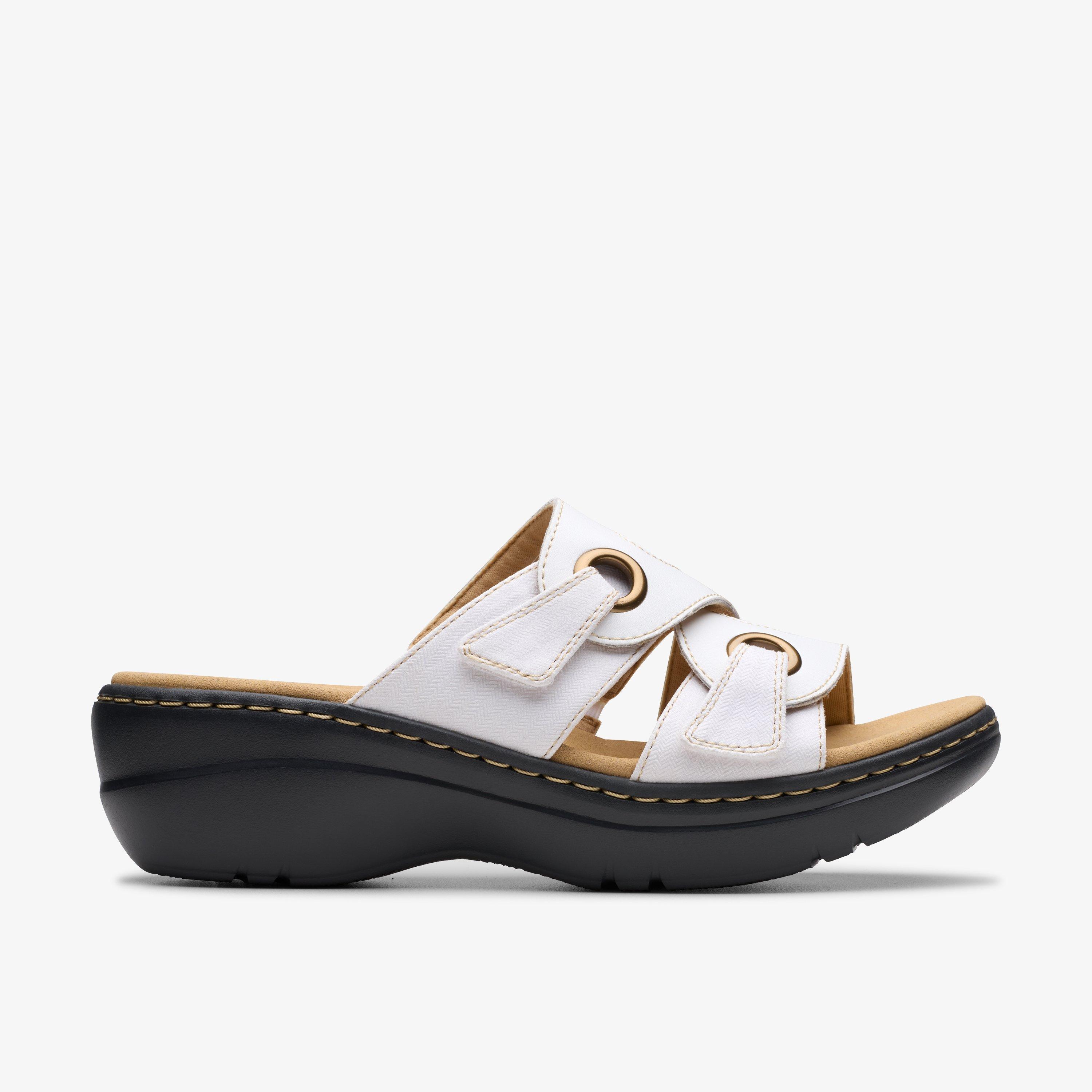 Merliah2 Cove White Leather Wedges, view 1 of 6