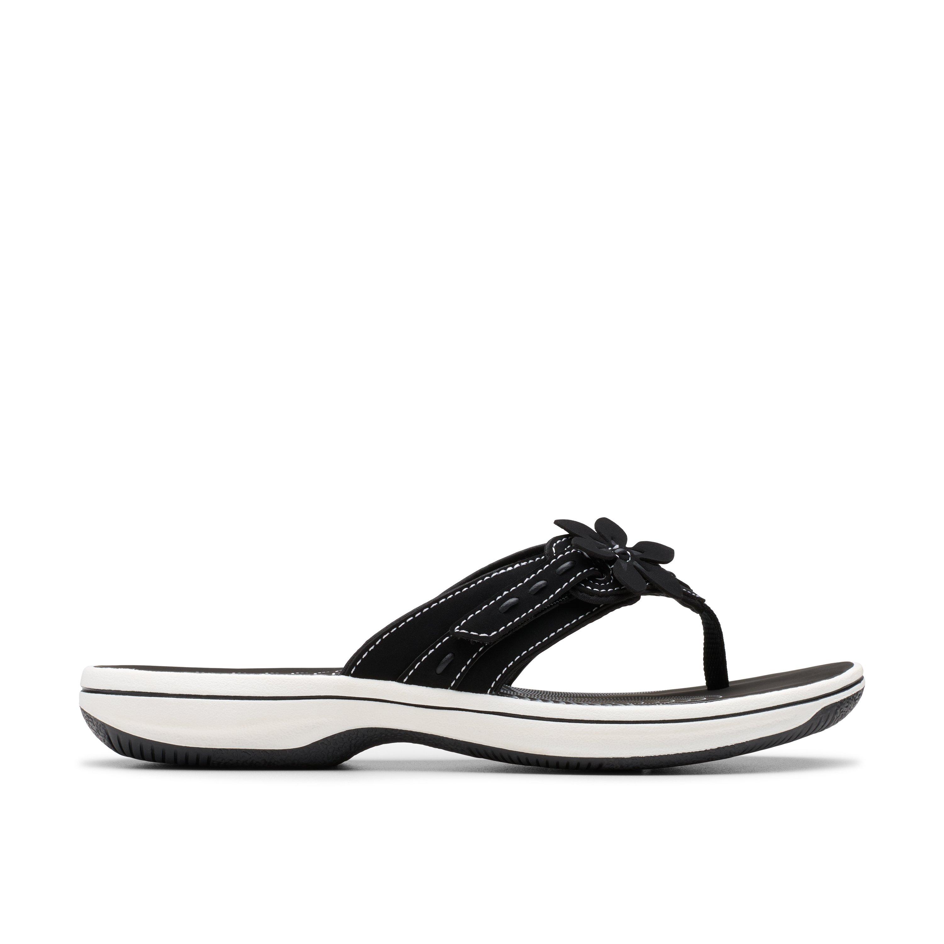 Clarks Cloudsteppers Womens Breeze Opal Flat Sandals,Flip Flops
