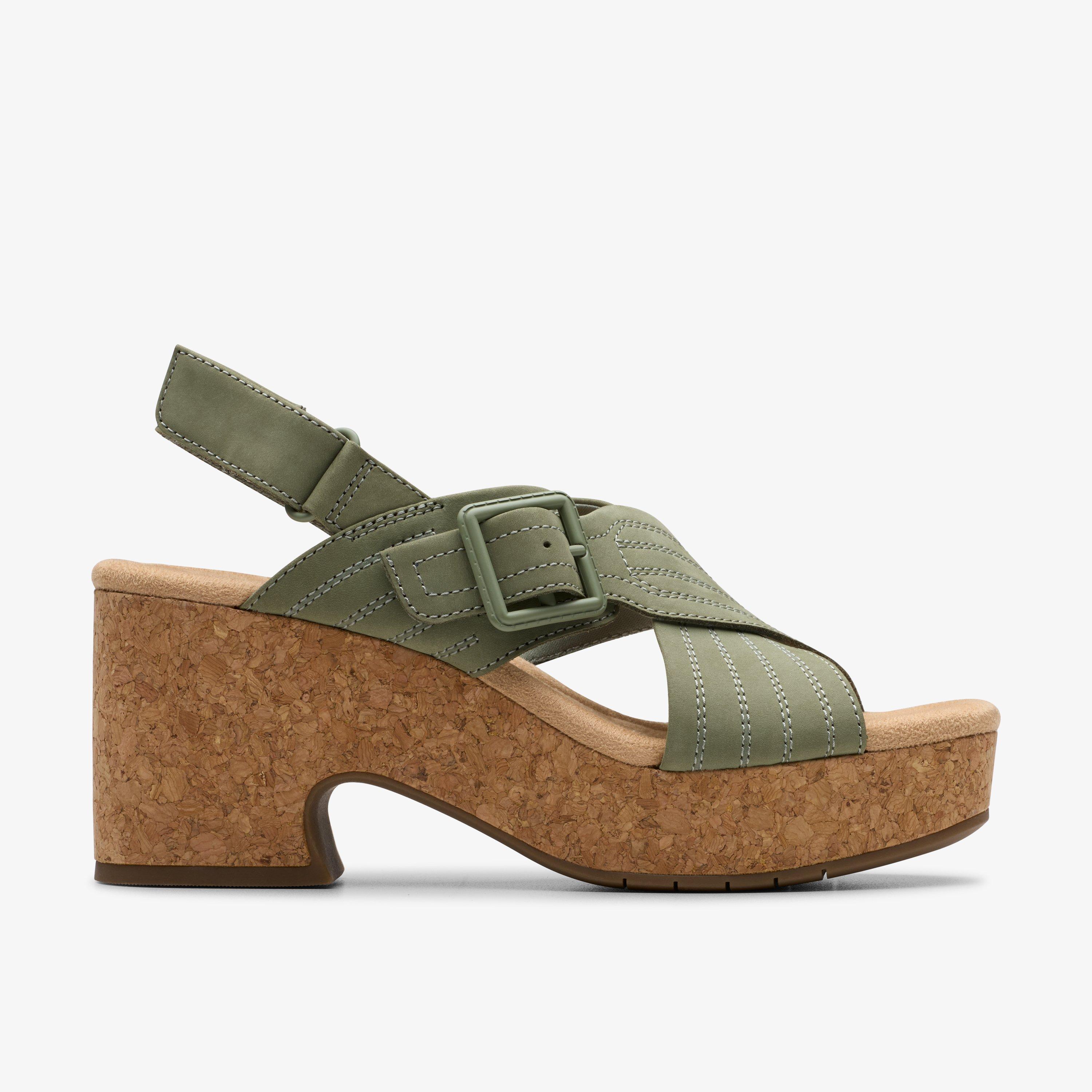 Nerisa West Sage Nubuck Wedges, view 1 of 6