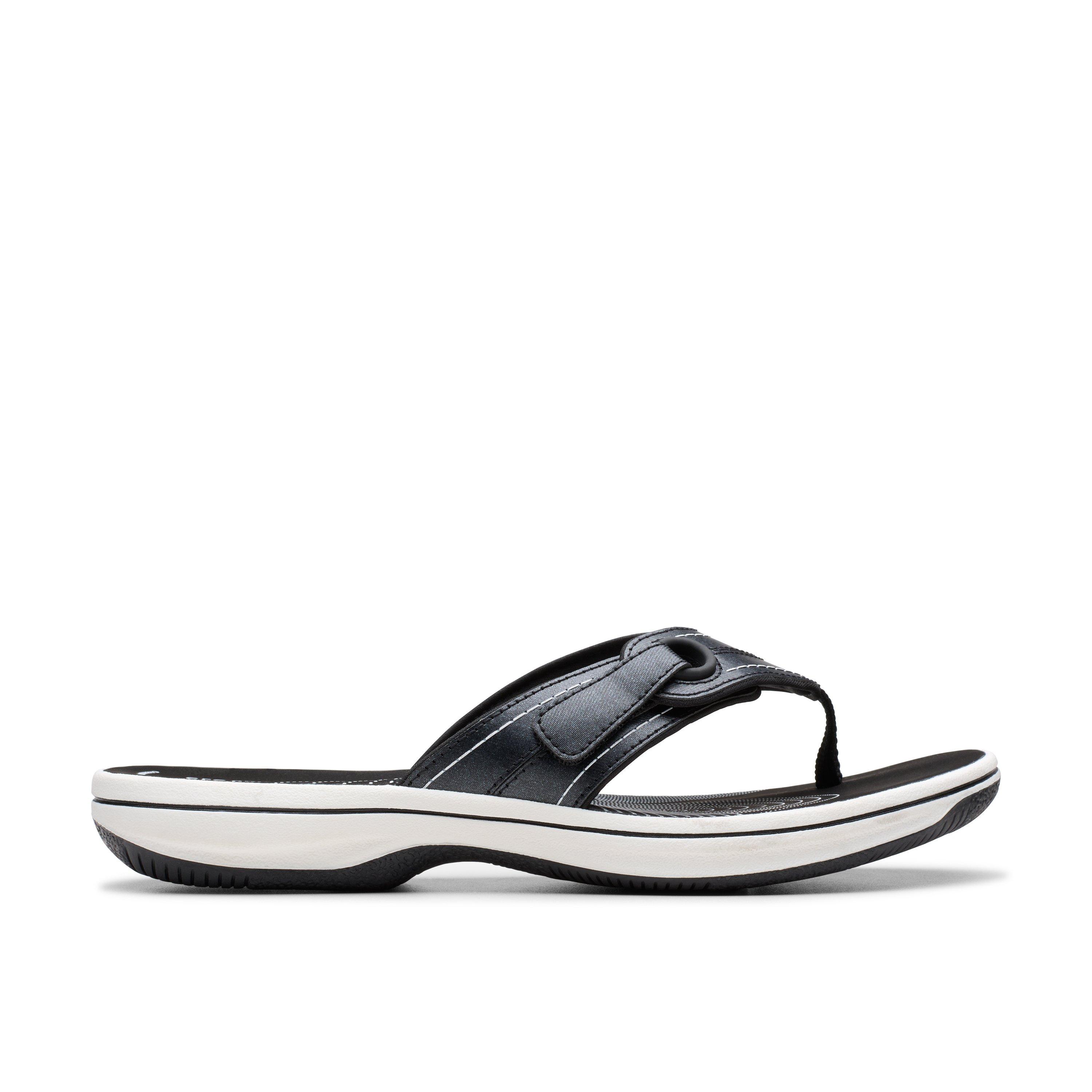 Clarks Cloudsteppers Womens Breeze Reyna Flat Sandals,Flip Flops