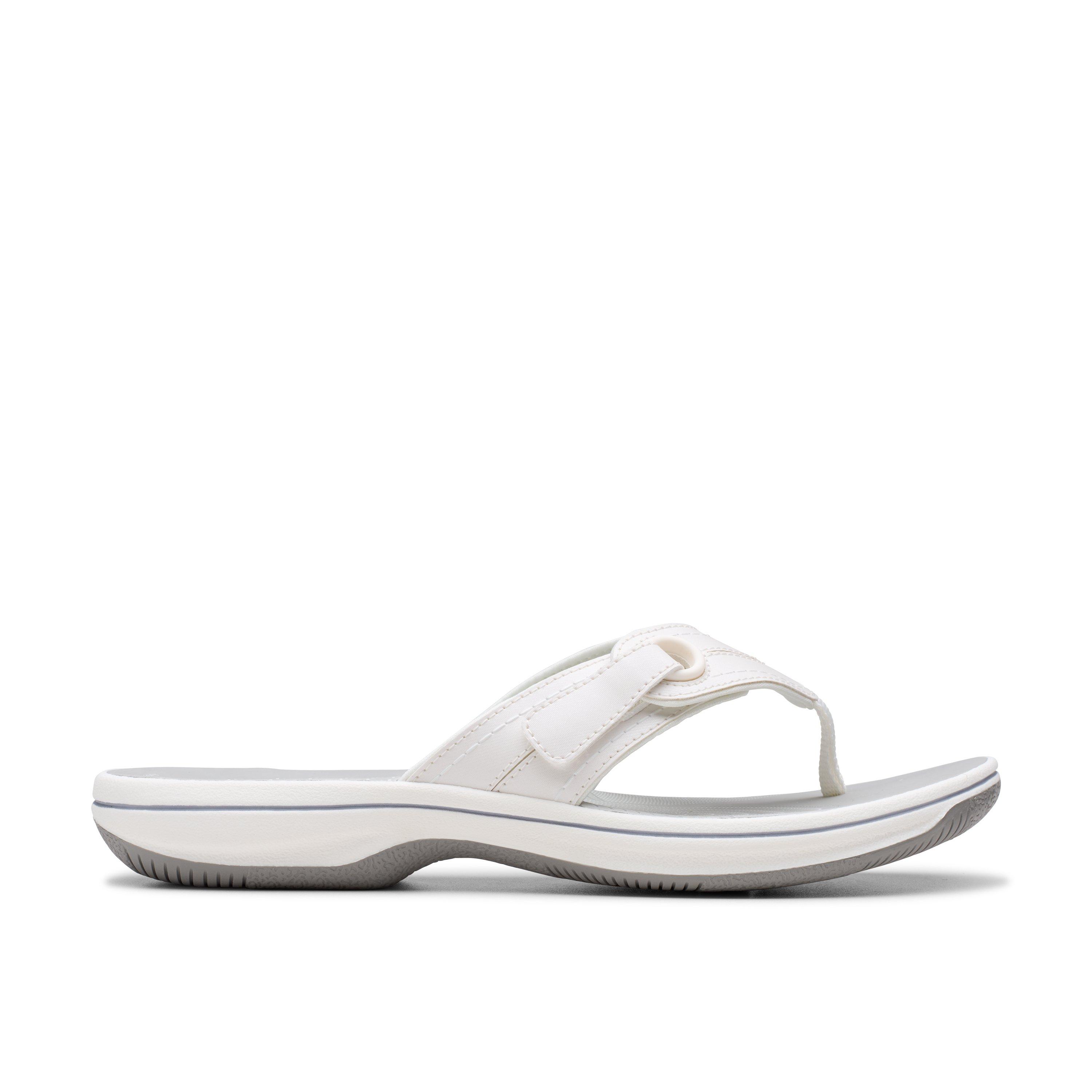 Clarks Cloudsteppers Womens Breeze Reyna Flat Sandals,Flip Flops