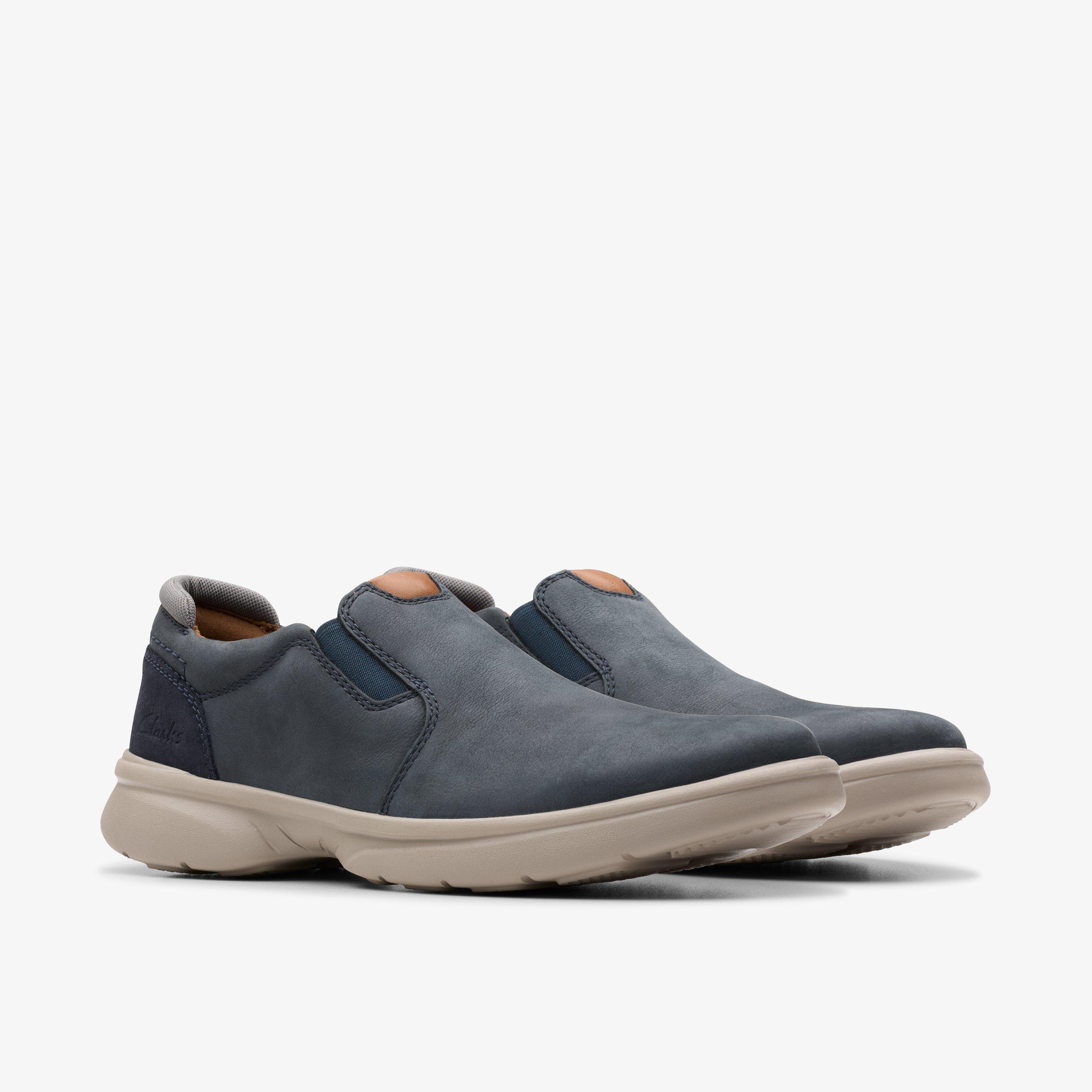 Bradley Ease Navy Nubuck Slip Ons, view 4 of 6
