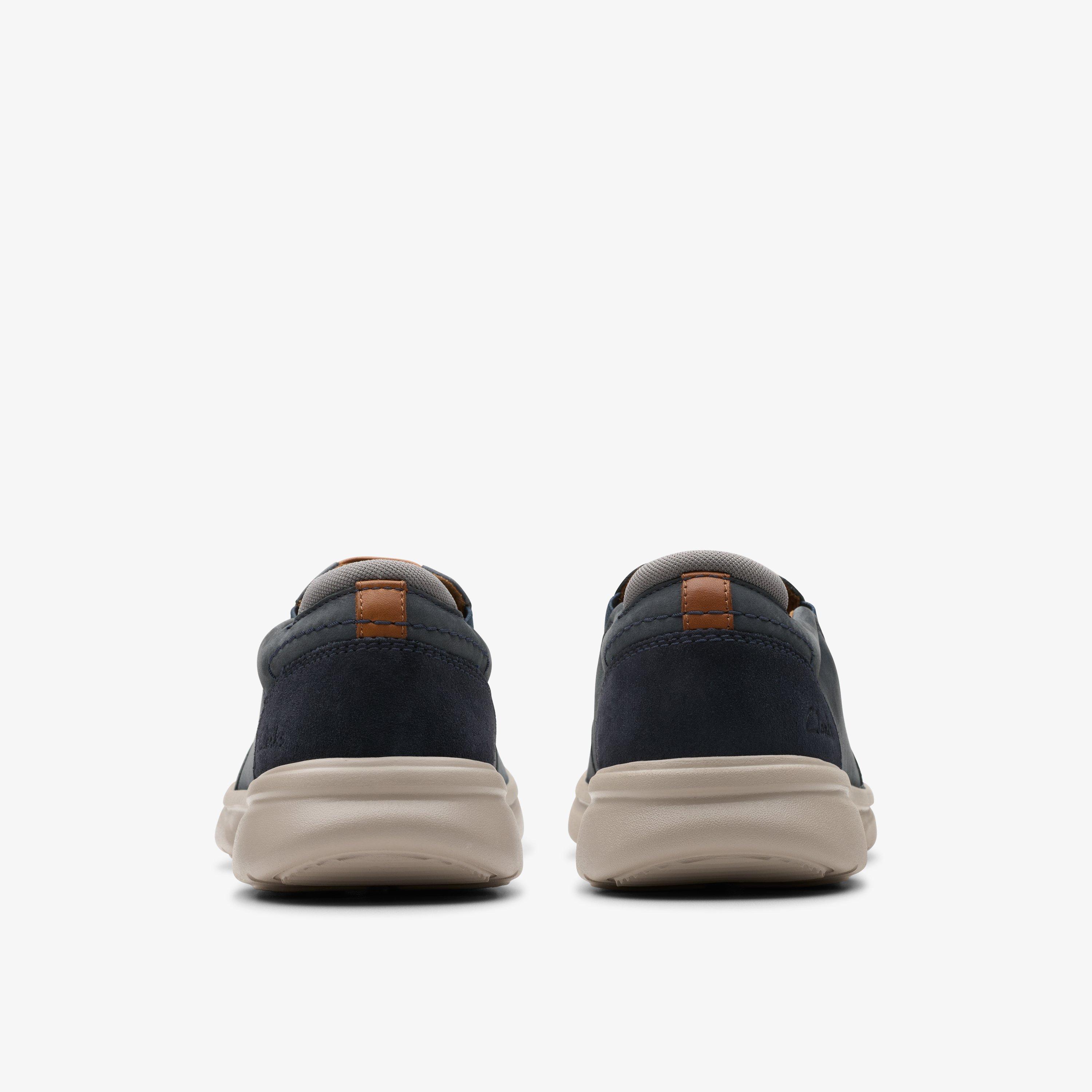 Bradley Ease Navy Nubuck Slip Ons, view 5 of 6