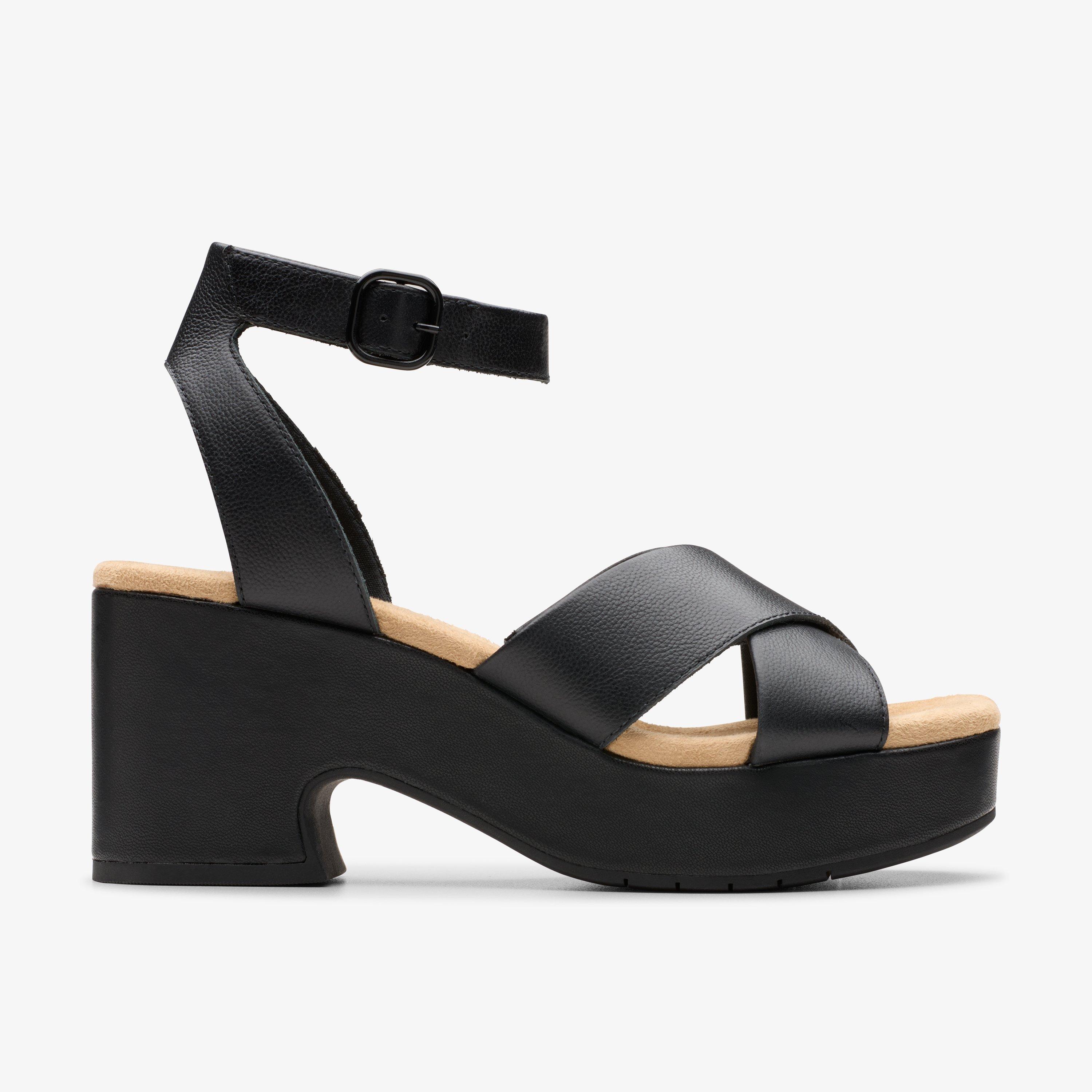 Nerisa Pearl Black/Black Heeled Sandals Platform, view 1 of 6