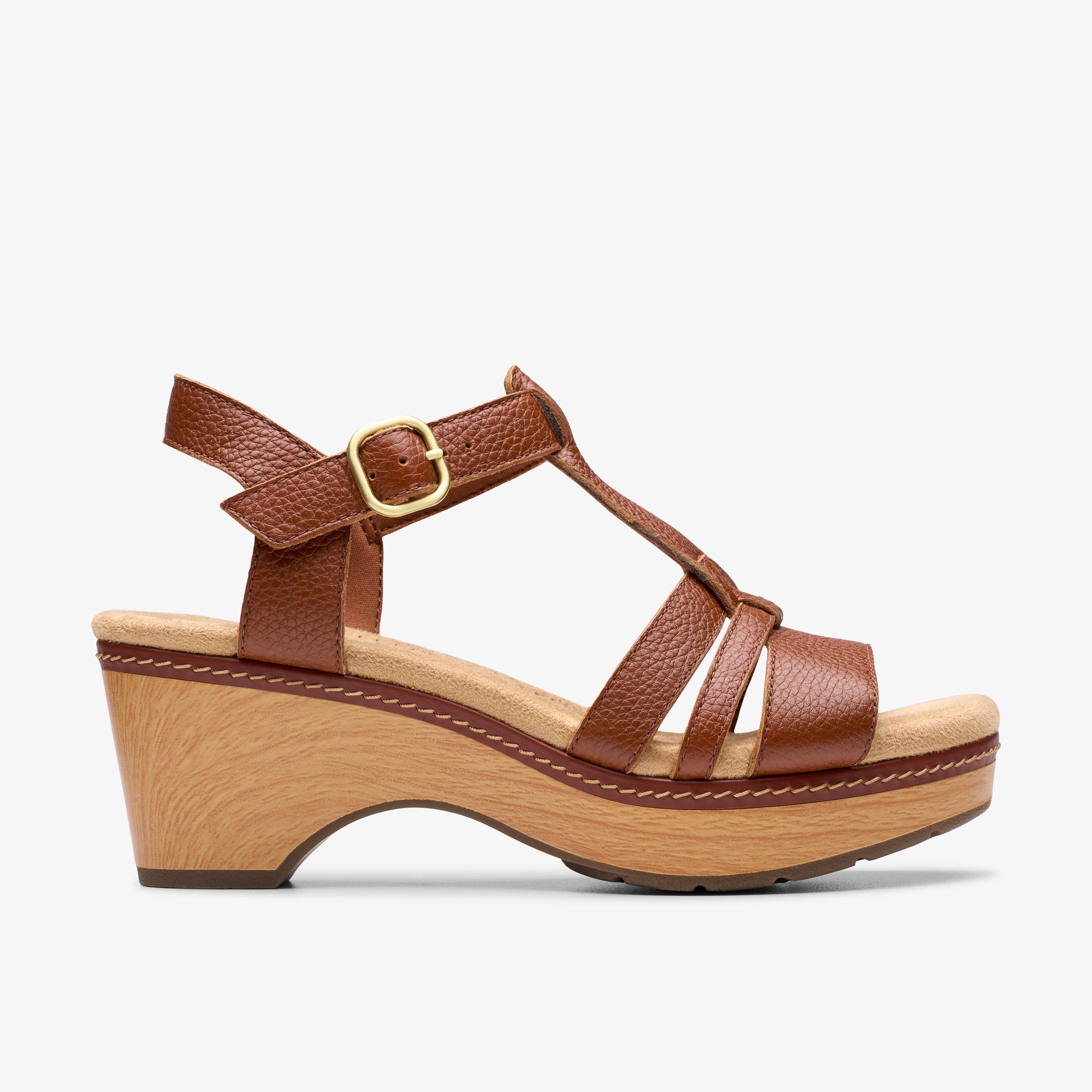 CLARKS ショーナ・マディ タン Women's Seannah Madi Tan Wedges | Clarks