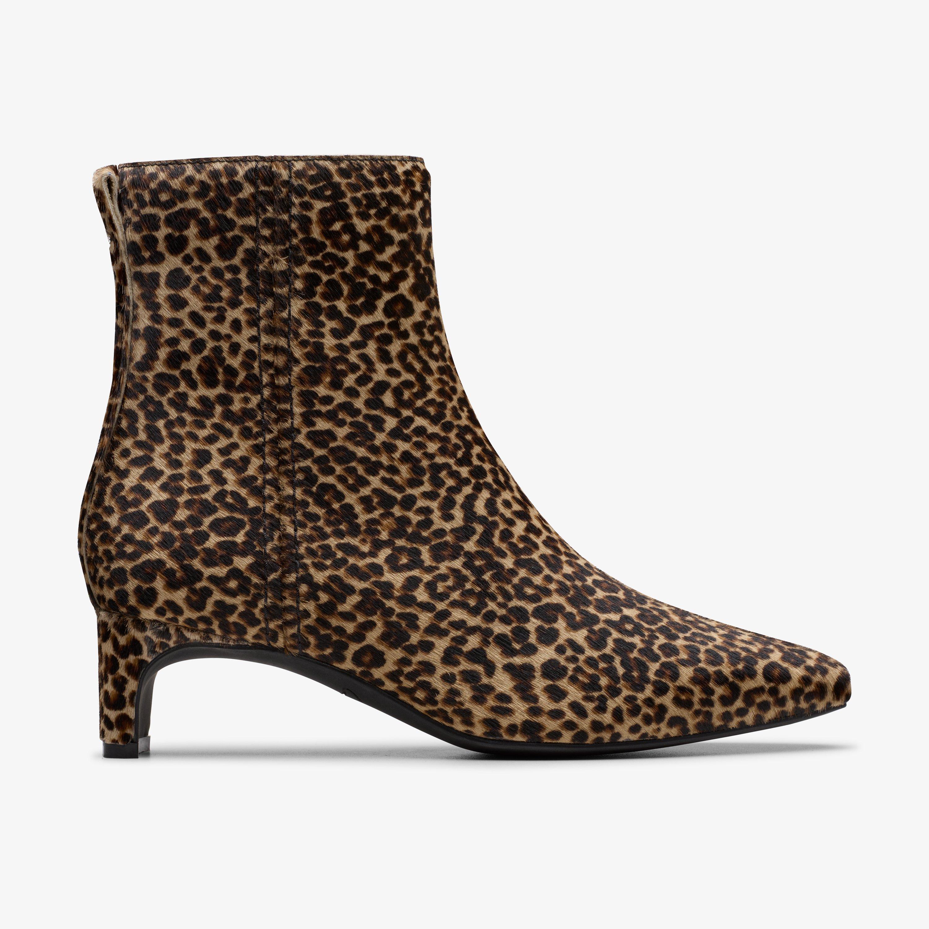 Leopard print boots clarks online