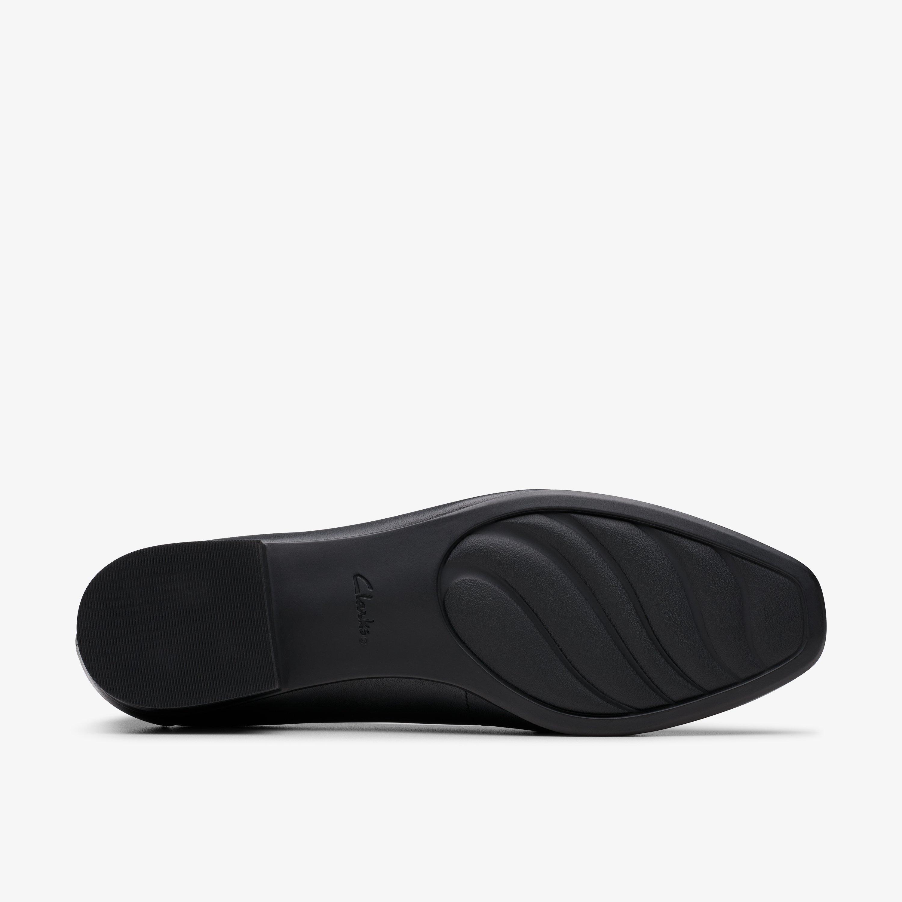 Clarks Décolleté Krystine May Donna, Pelle nera, 41 EU Larga