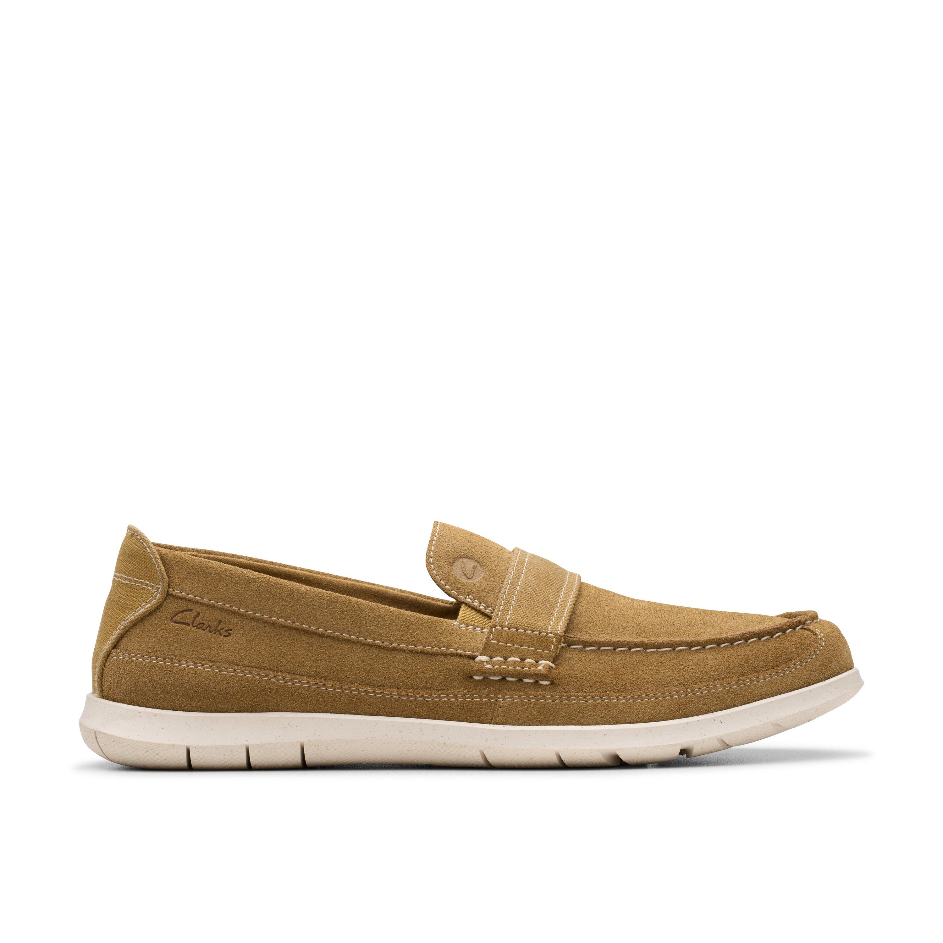 Clarks Mens Flexway Band Beige Suede Casual Shoes | eBay display picture 2