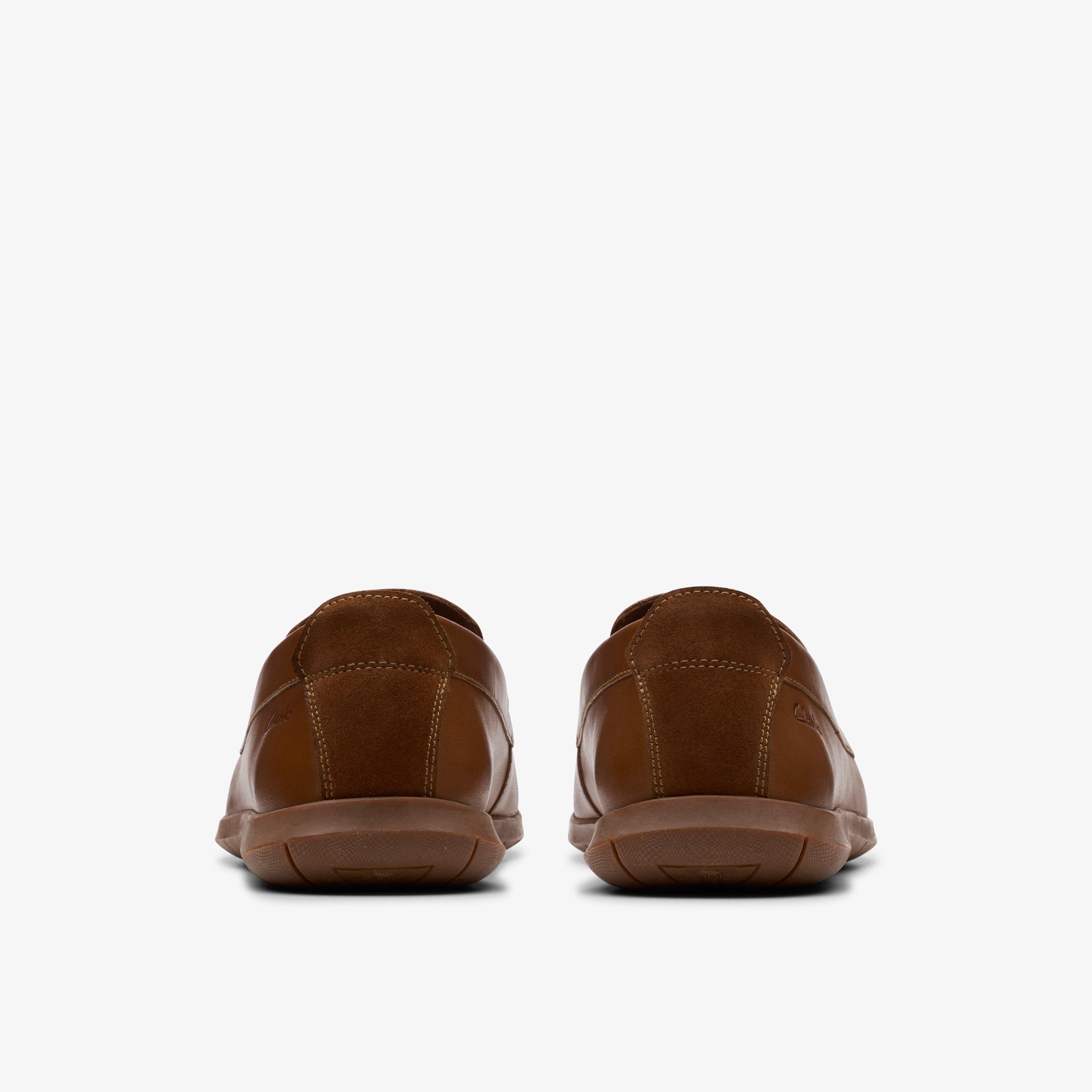 Flexway Step Tan Leather Slip Ons, view 5 of 6