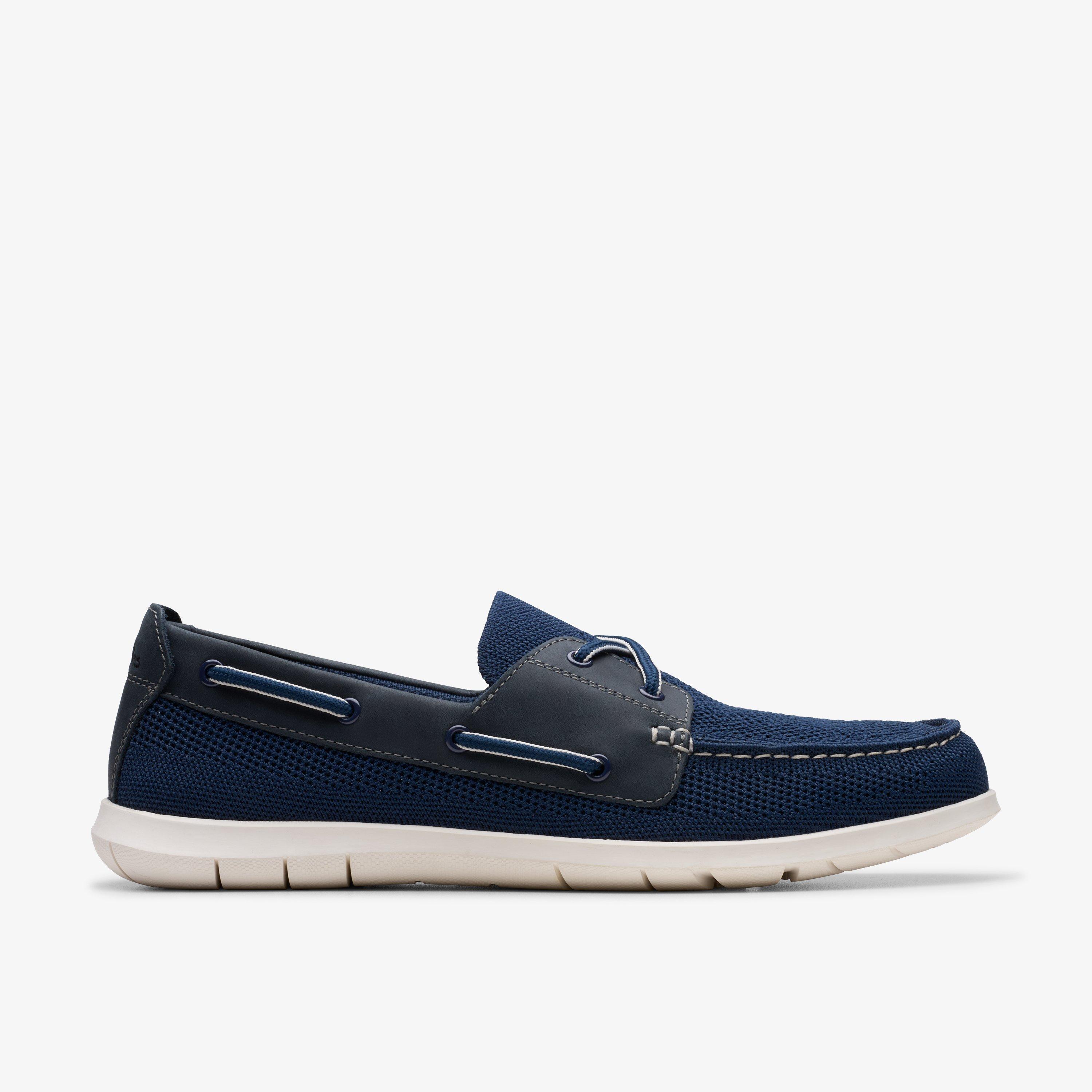Clarks Men's Gorwin Step Slip On Loafer Shoes Men's Shoes In Blue
