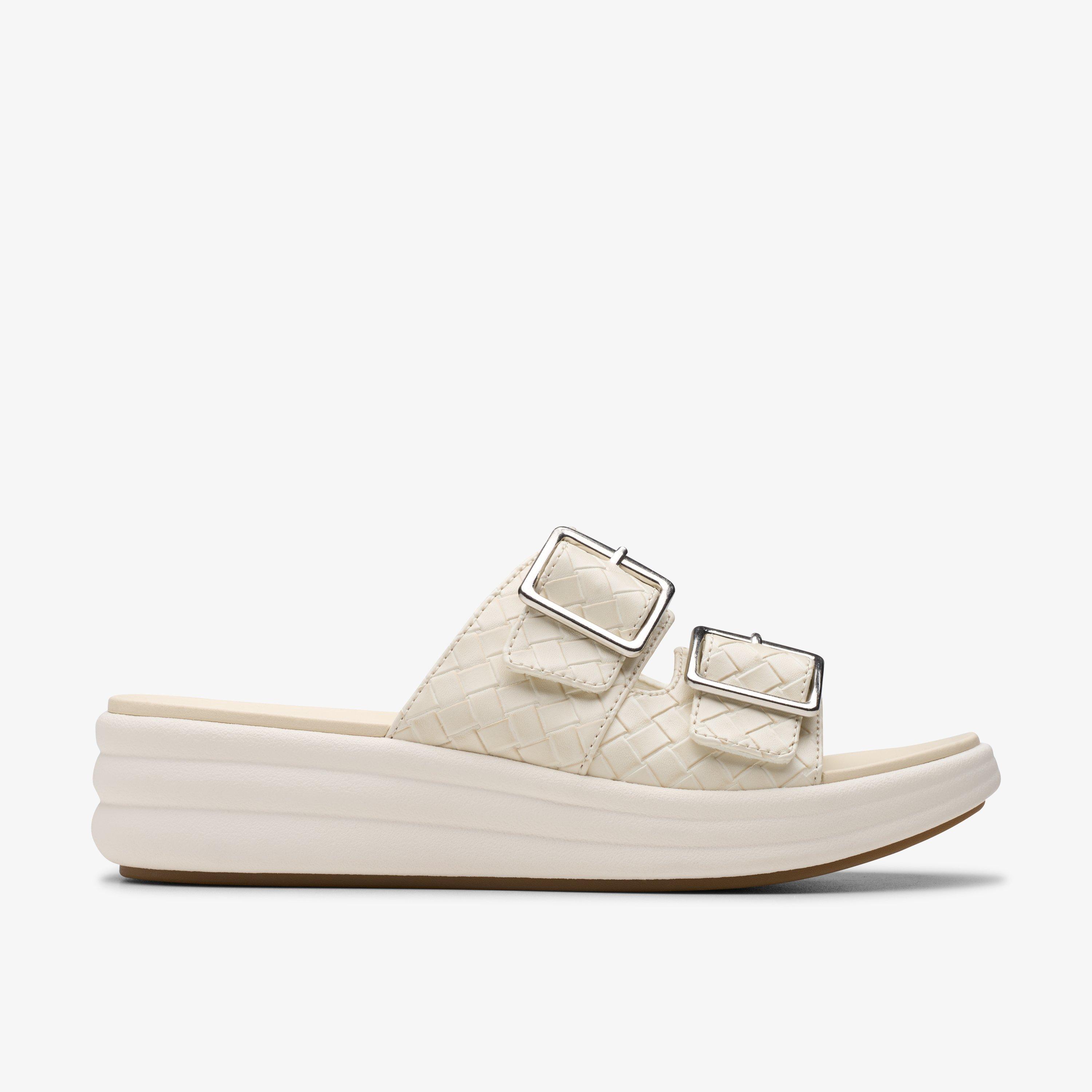 Clarks Drift Buckle In White
