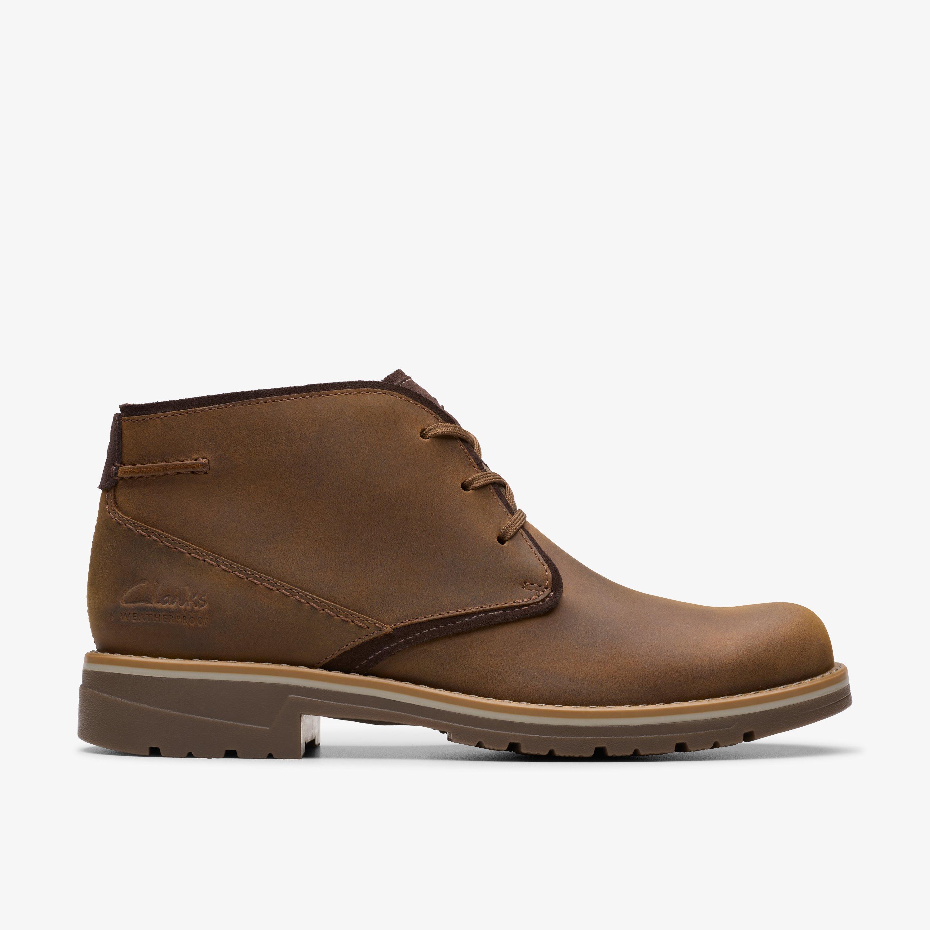 Mens Morris Peak GP Beeswax Leather Ankle Boots Clarks Outlet