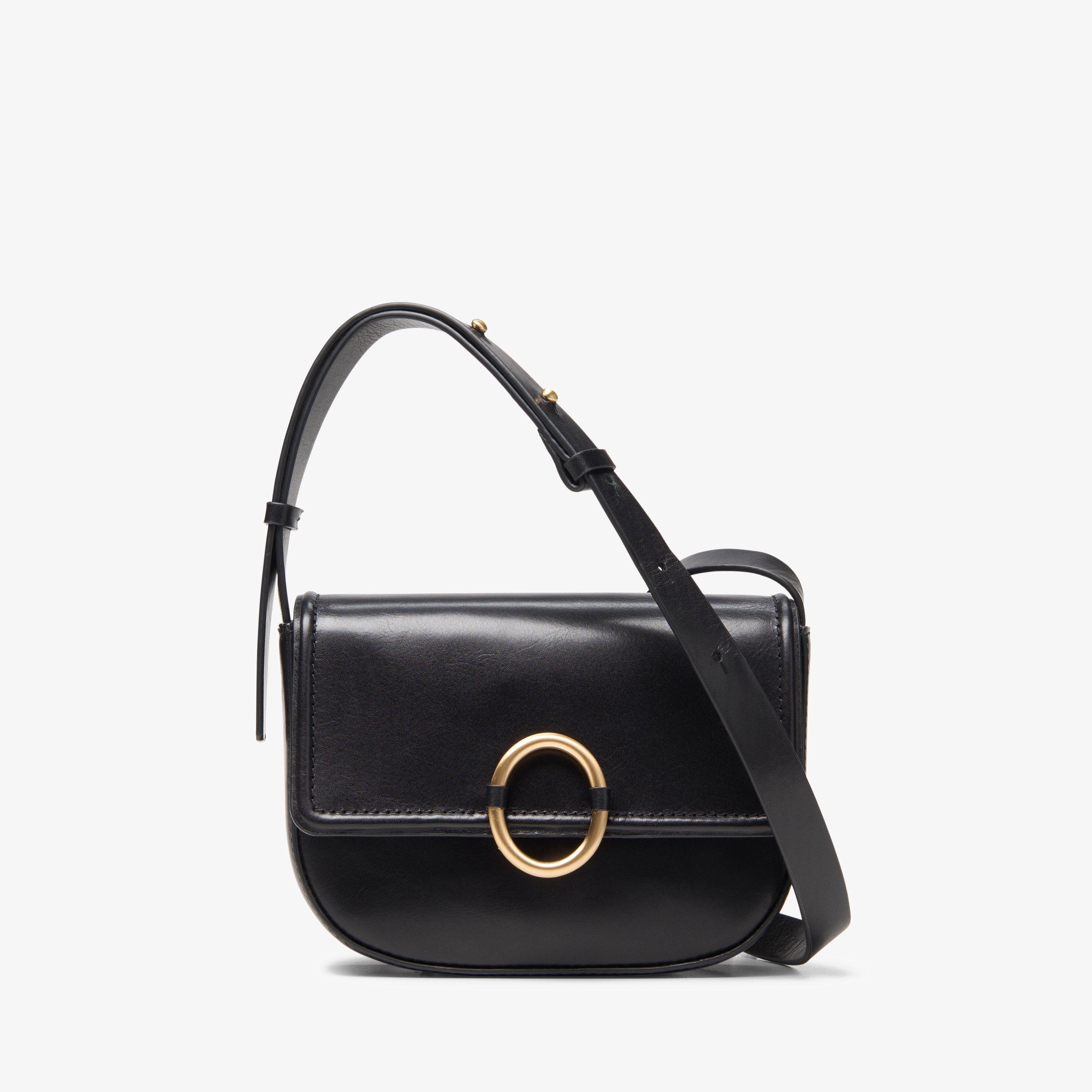 Casual Cross 3 Black Leather Cross Body Bag Shoulder Bag, view 1 of 4