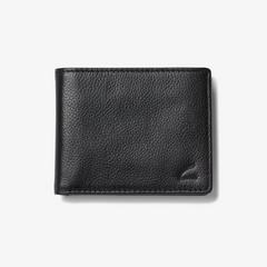 Pebbled Leather Slimfold Wallet — Black 1
