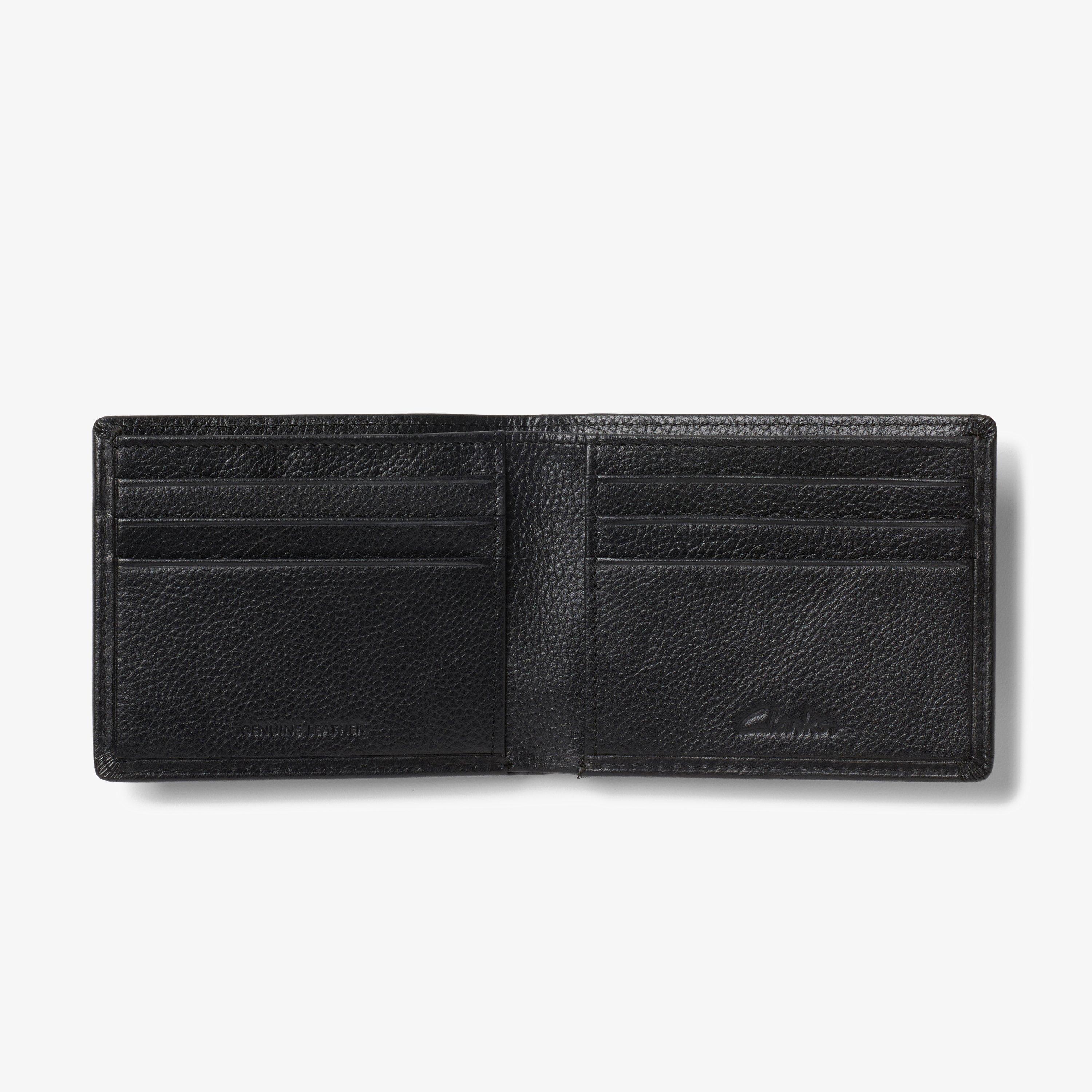 Pebbled Leather Slimfold Wallet — Black