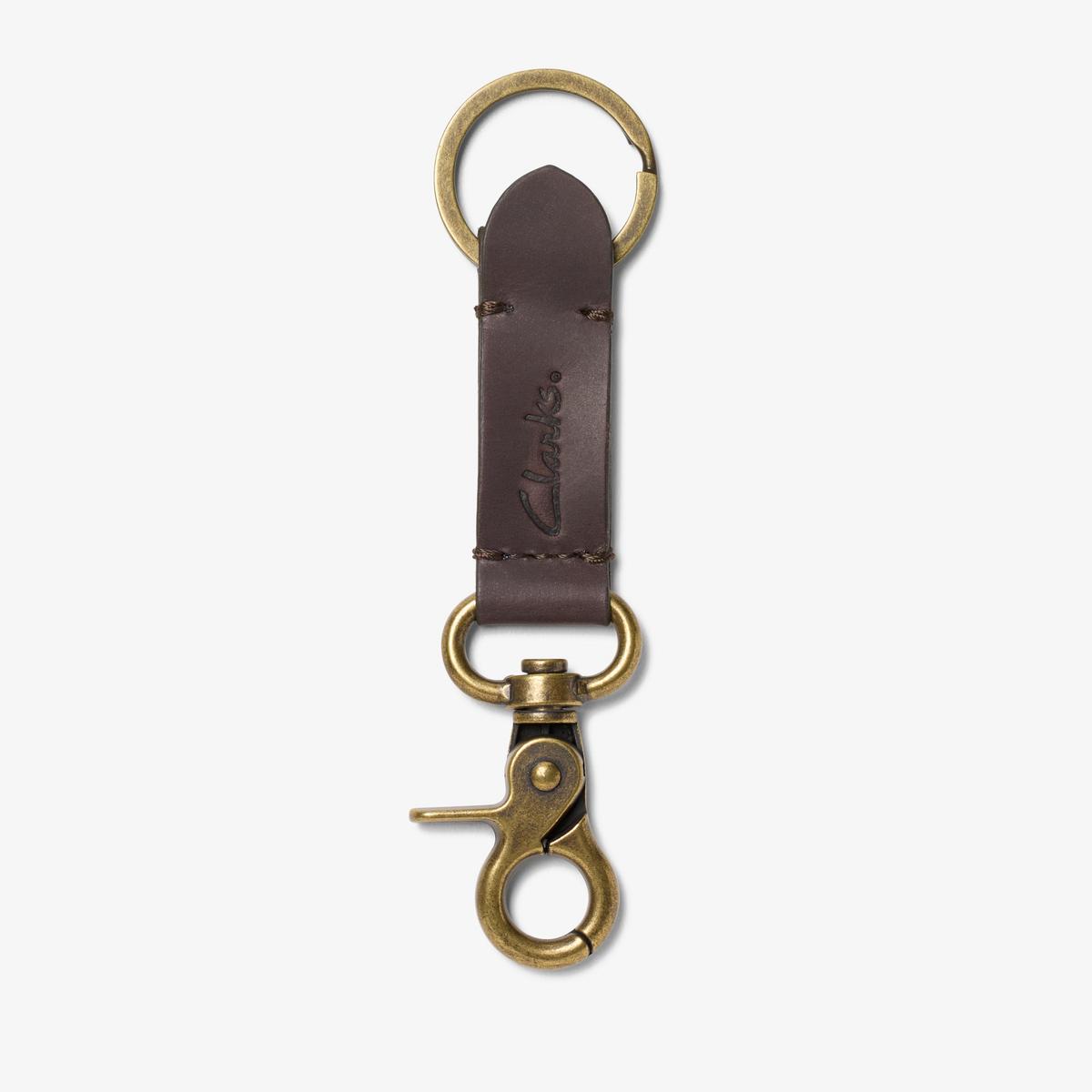 Oiled Leather Key Fob — Brown