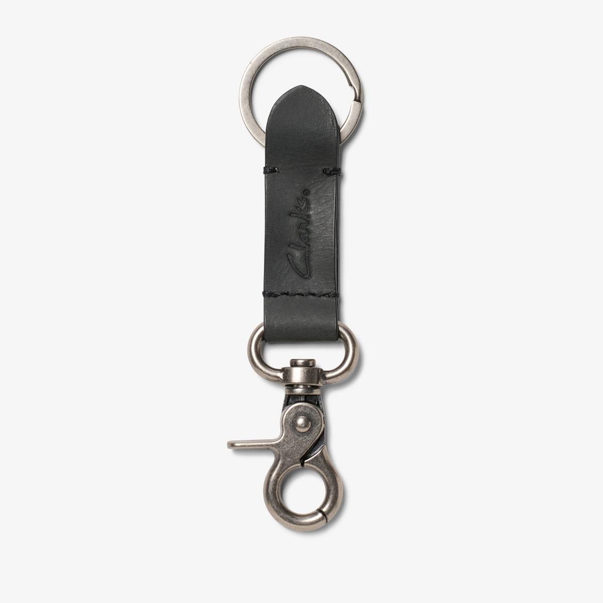 Oiled Leather Key Fob — Black