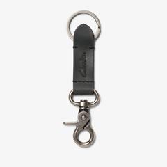 Oiled Leather Key Fob — Black 1
