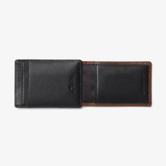 Premium Leather Wide Money Clip Wallet — Brown 3