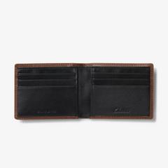 Pebbled Leather Slimfold Wallet — Brown 2