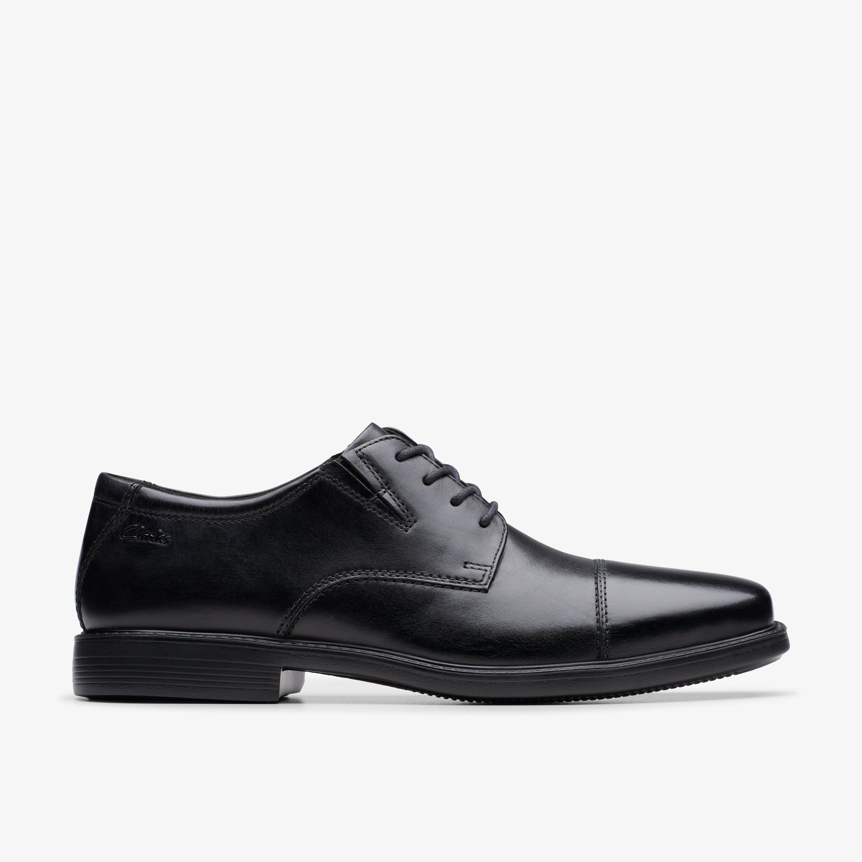 Cosgrove Cap Cuero Negro Zapatos Derby Zapatos con cordones, view 1 of 6