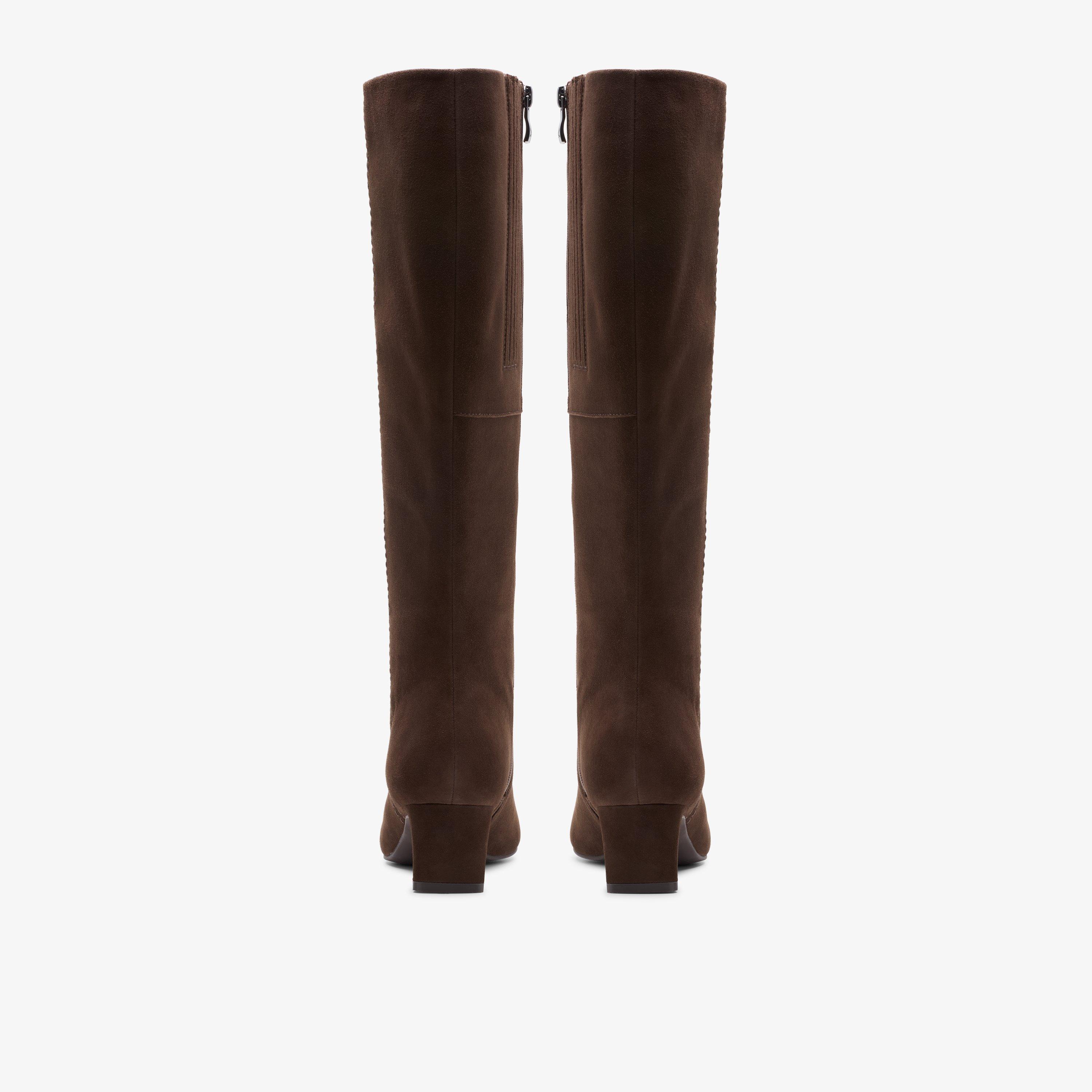Clarks suede knee high boots sales