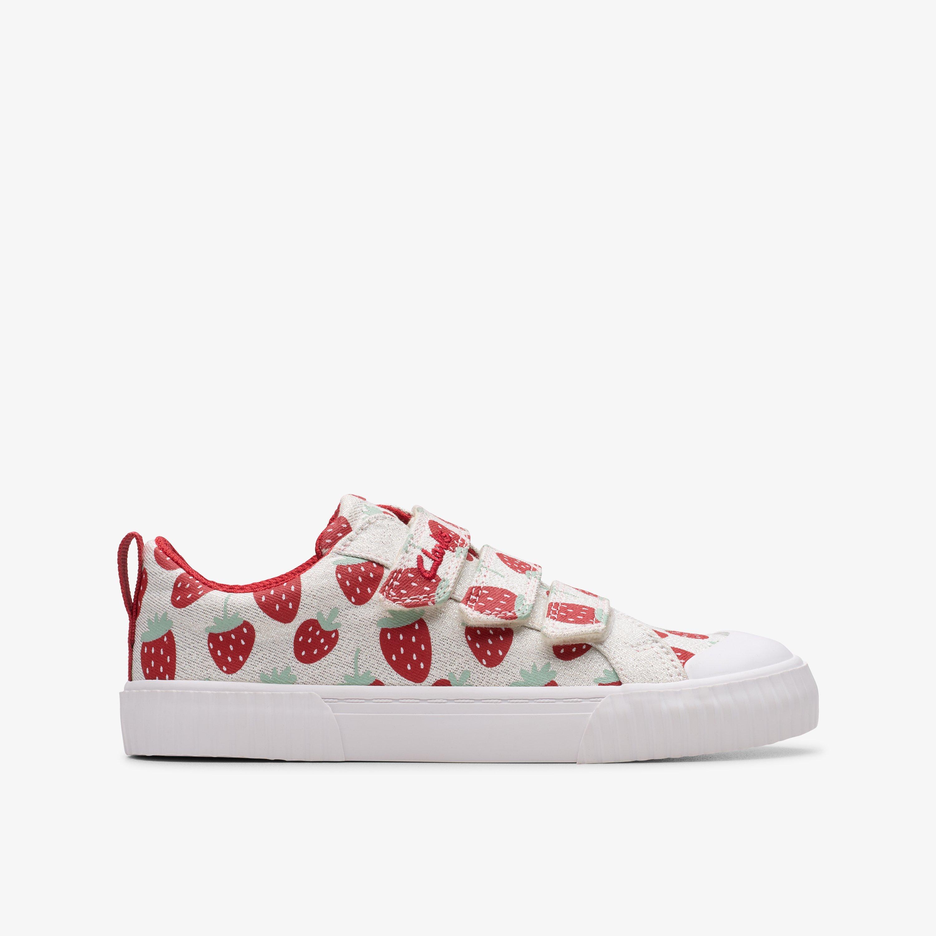 Girls FoxingFraiseK Cotton Metallic None | Clarks