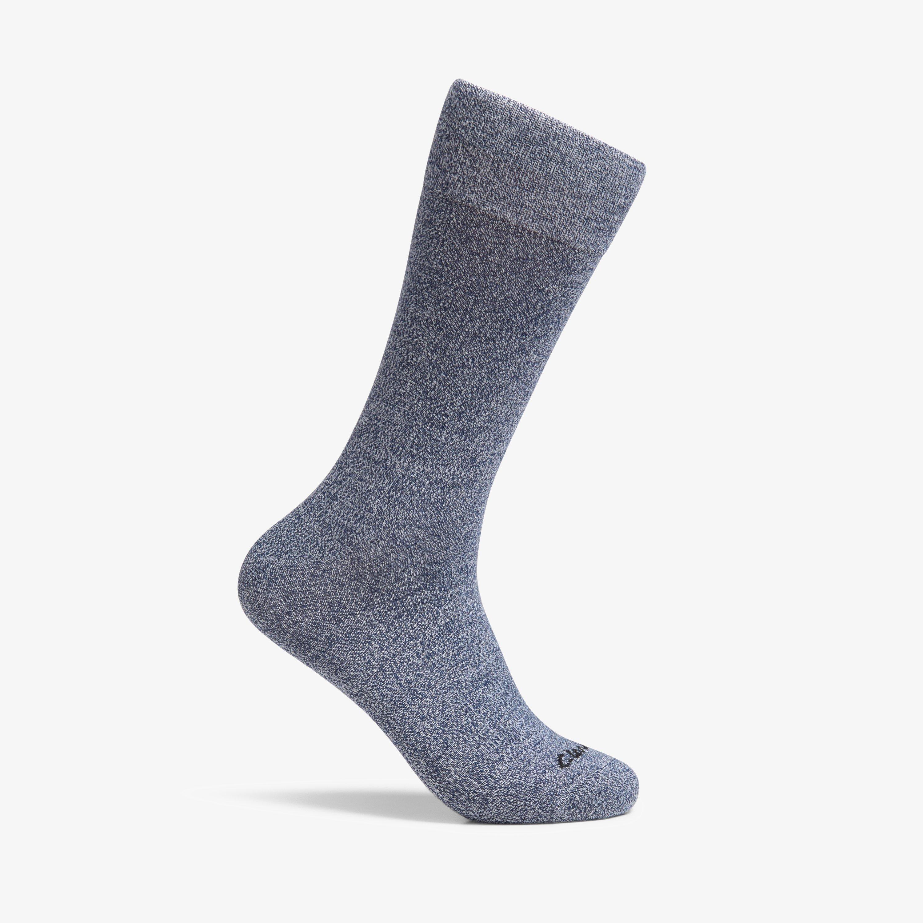 Marled Crew Sock Navy Socks, view 1 of 3