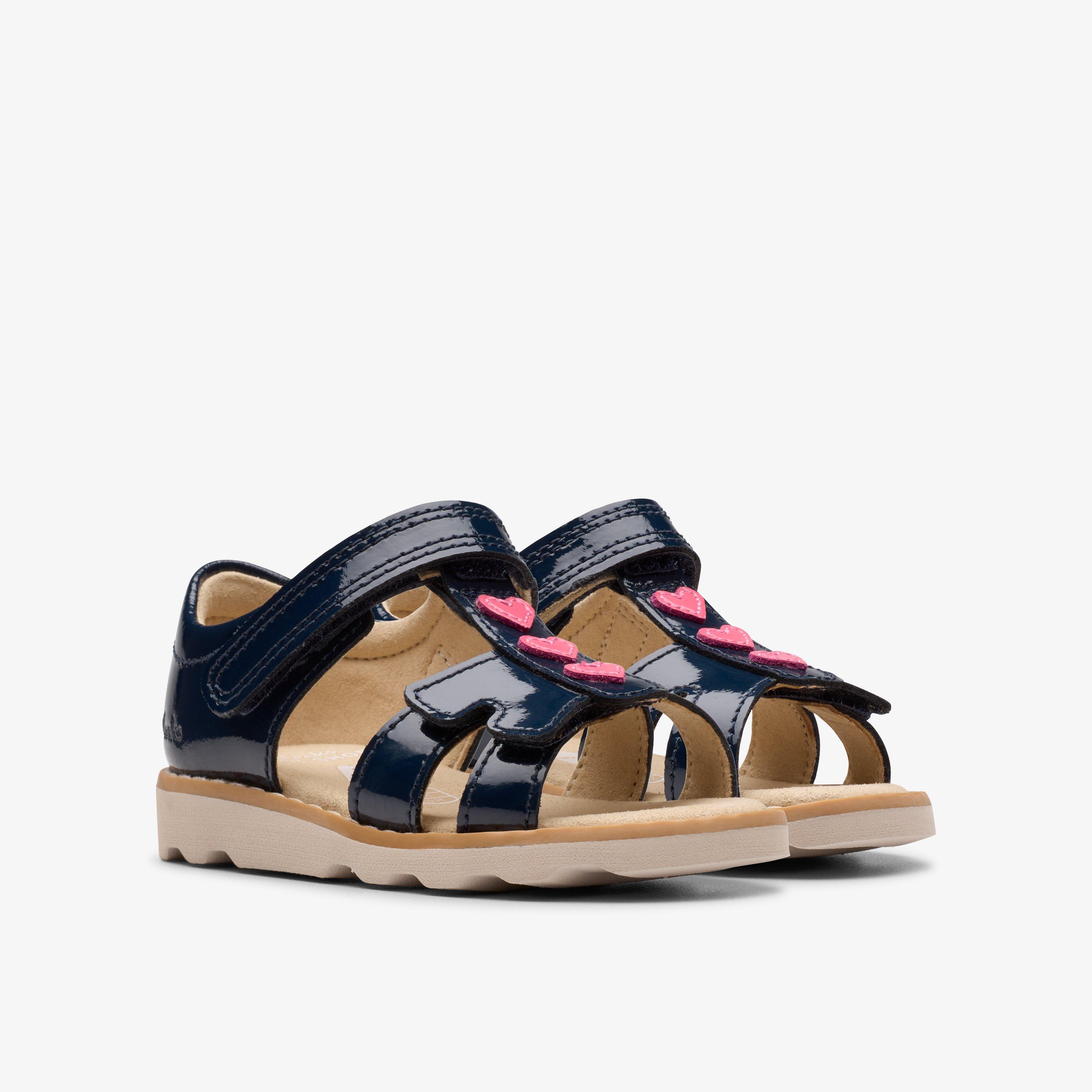 Crown Skip Toddler Navy Flat Sandals, view 4 of 6