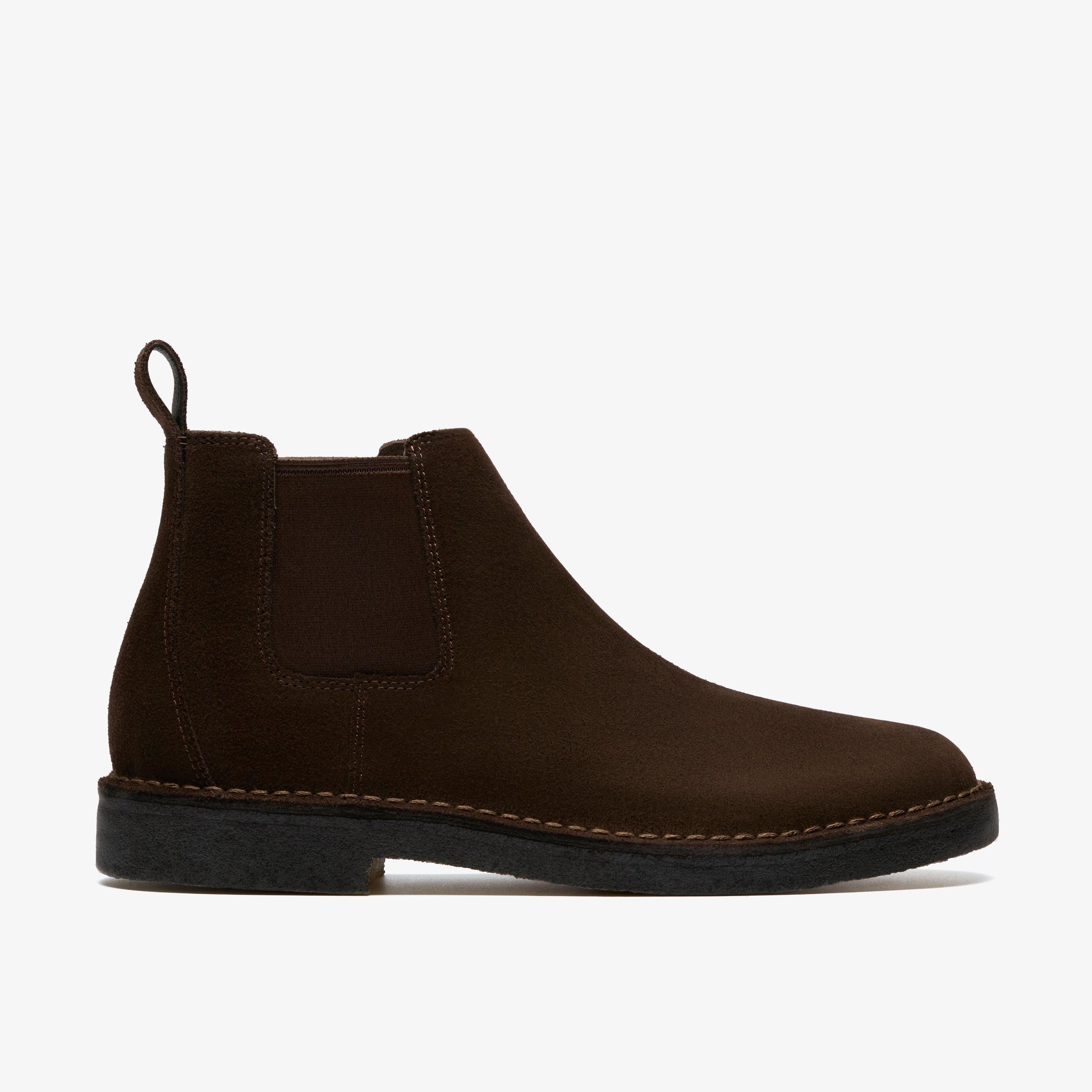 Desert Chelsea Dark Brown Suede Chelsea Boots Ankle Boots Desert Boots, view 1 of 6