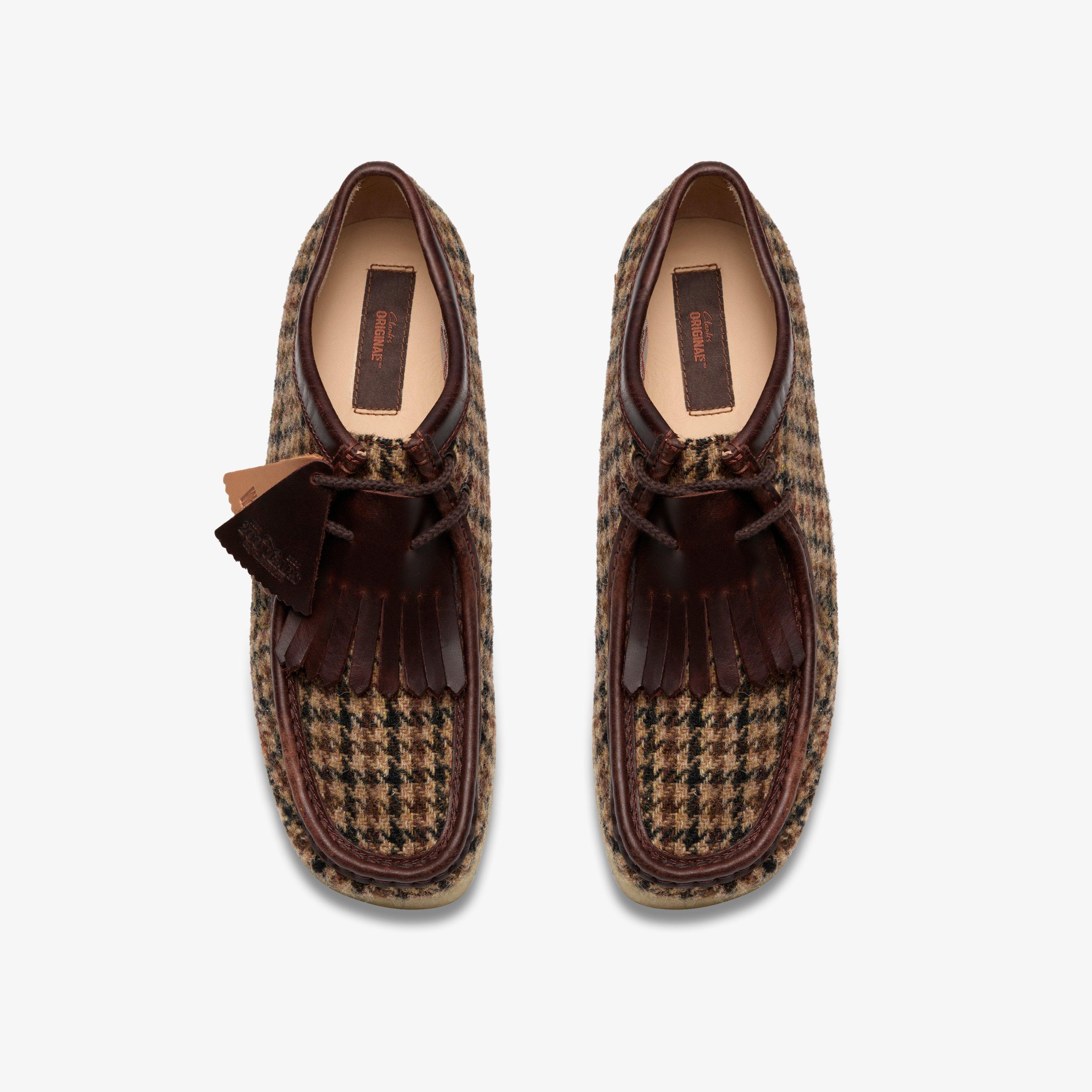 Wallabee Ensemble en tweed marron Wallabee Chaussures à lacets, view 8 of 10
