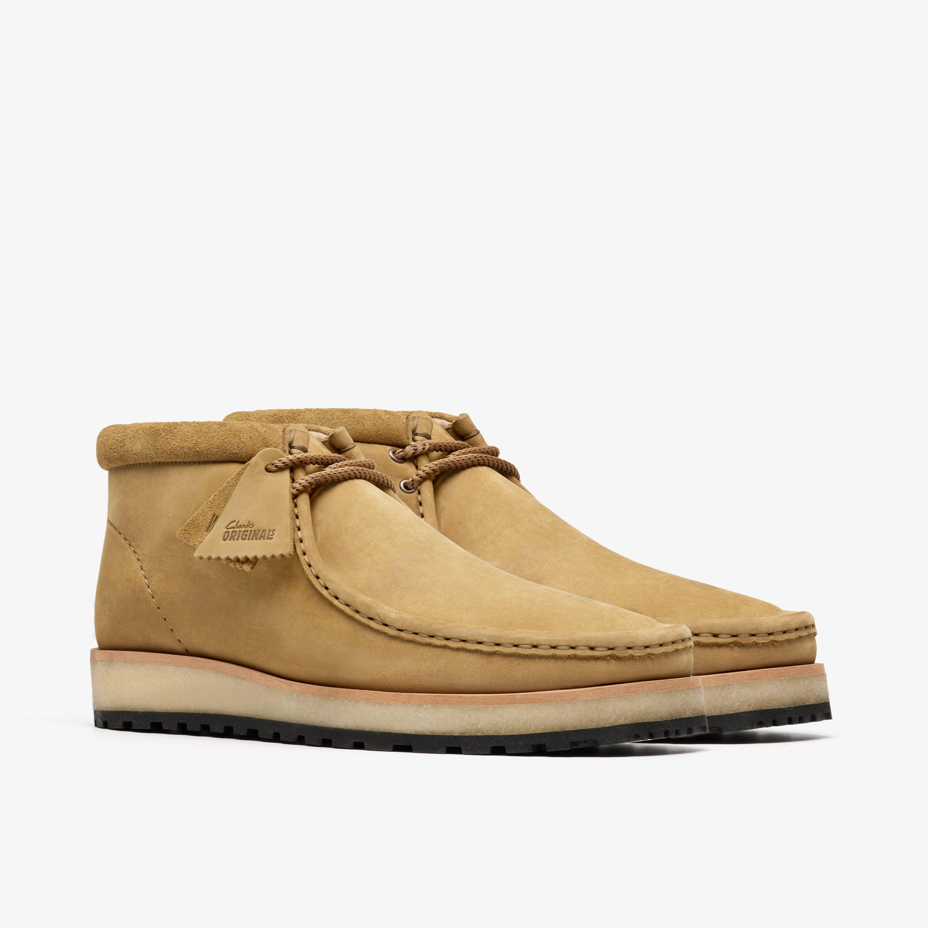 Clarks Men's Wallabee Step Ankle Boots - Leather Upper, Crepe Sole, OrthoLite Footbed, Casual Comfort Boot - View #12