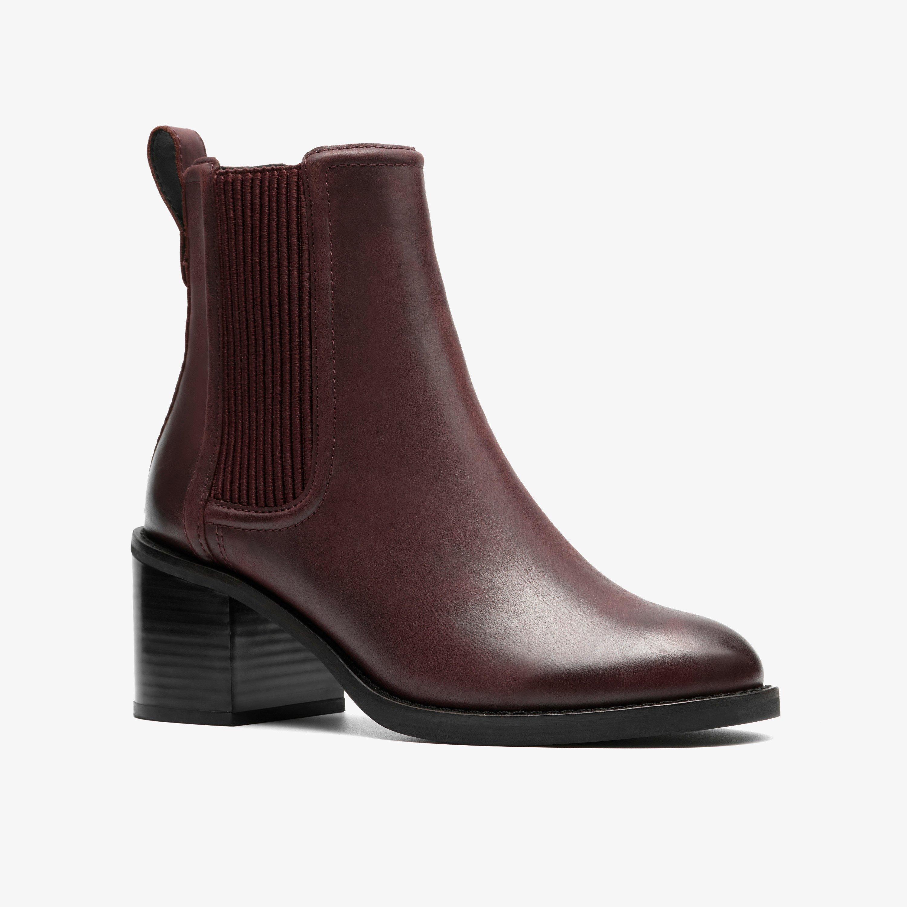 Giày Bốt Cao Gót Da Nữ Clarks - Chamberly Top - Danh Gia Fashion