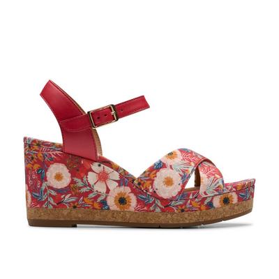 Clarks Womens Chicly Floral Wedges