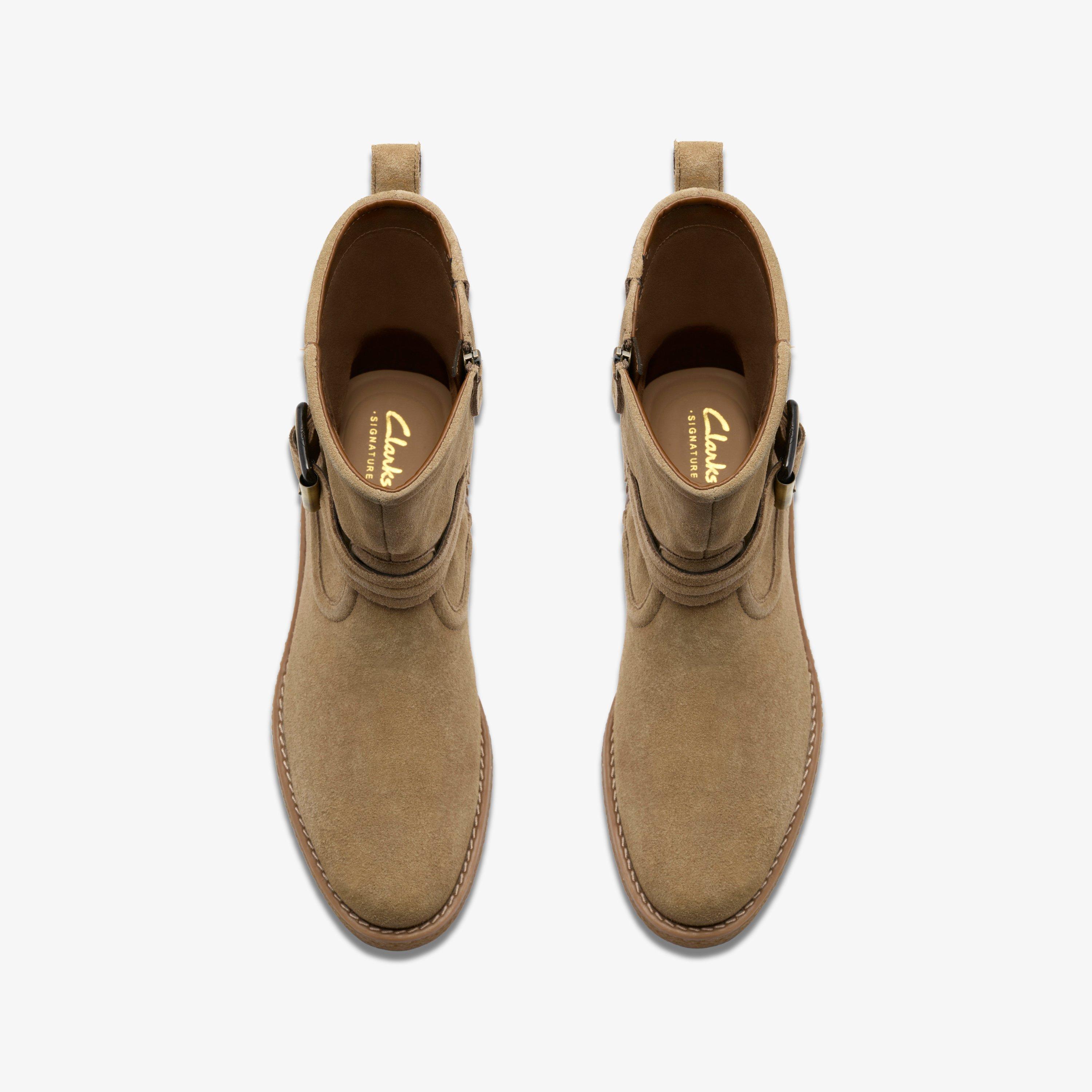 Nella Mid Dark Sand Suede