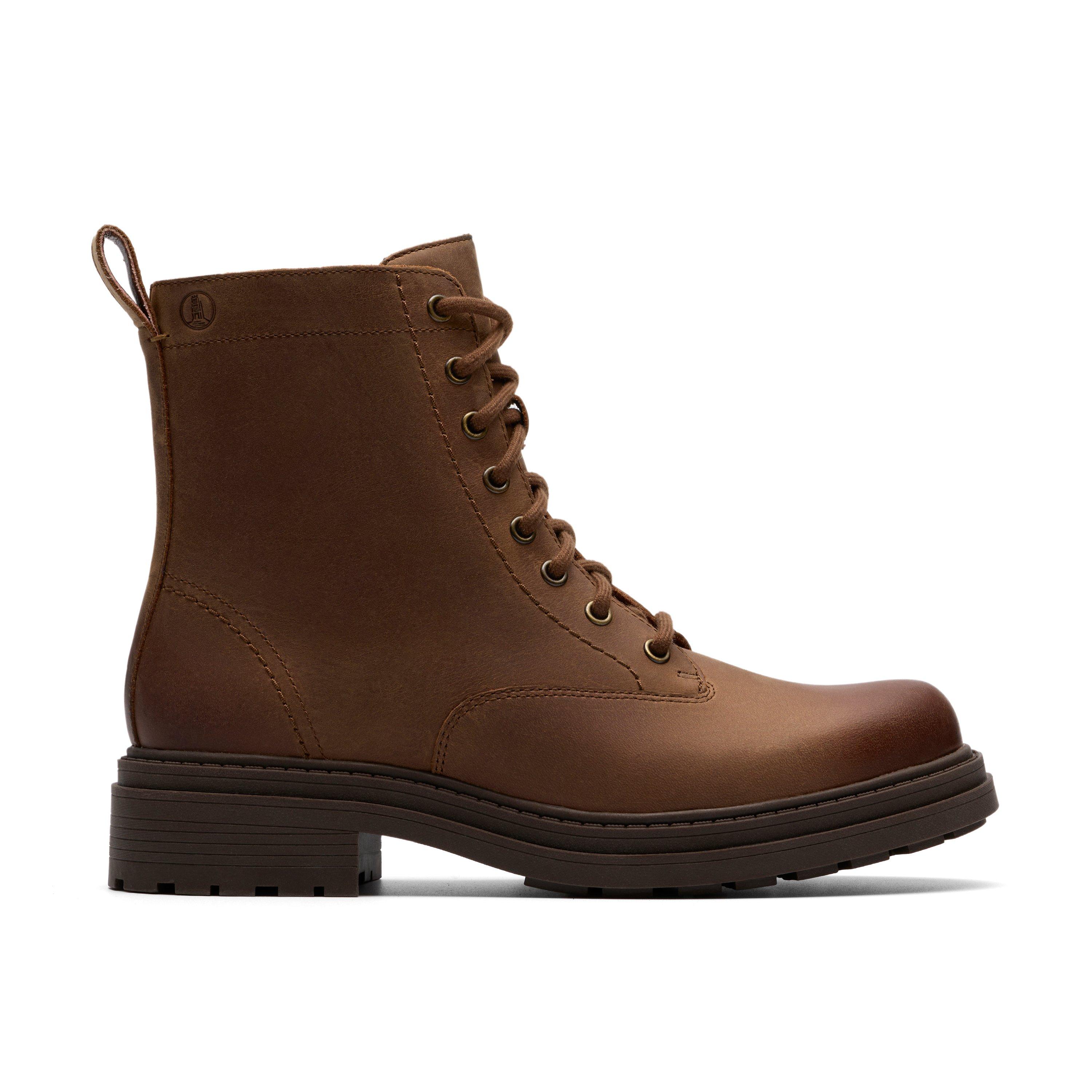 Clarks Women's Brown Leather Orinoco 3 Style Standard Fit