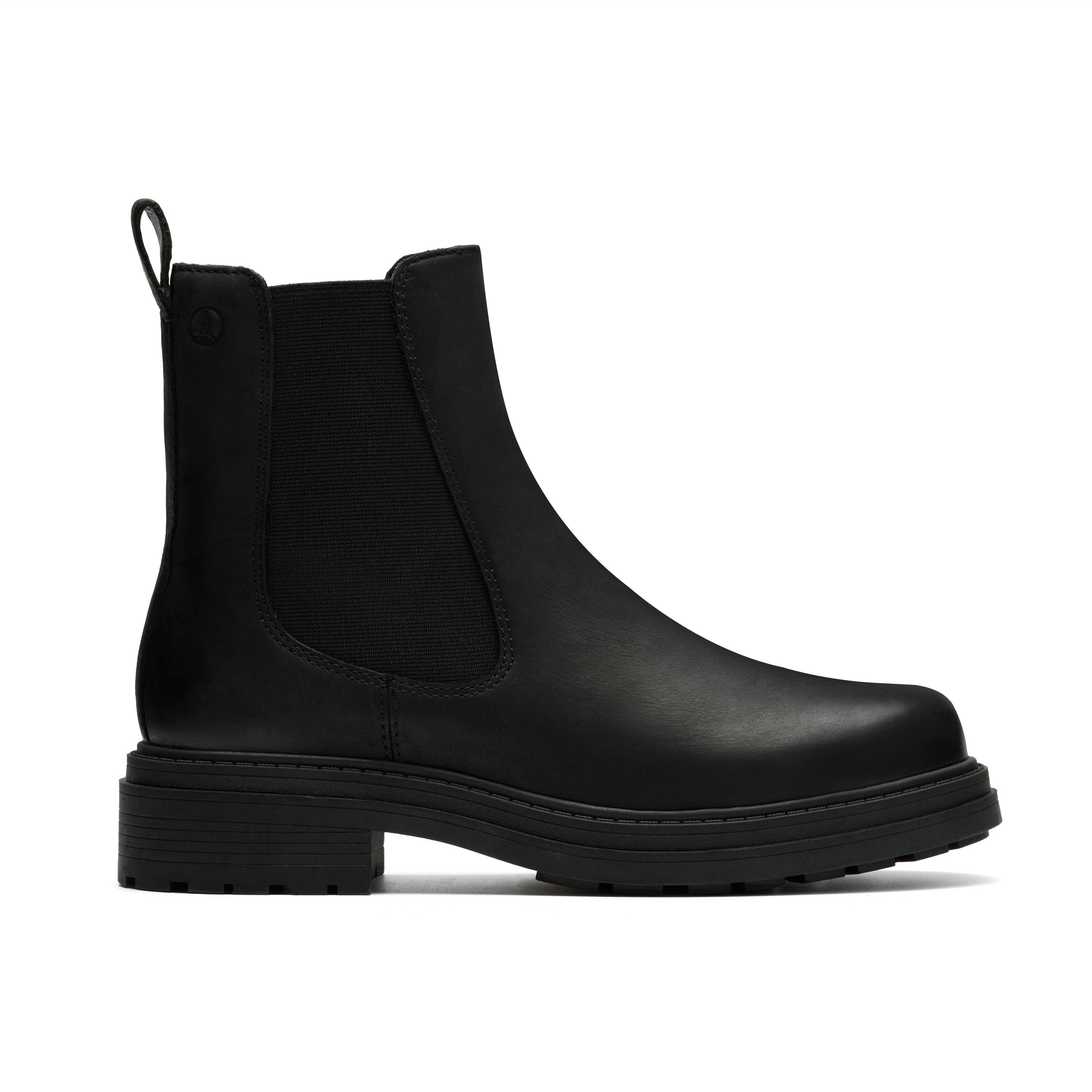Clarks Women's Black Leather Orinoco 3 Top Wide Fit