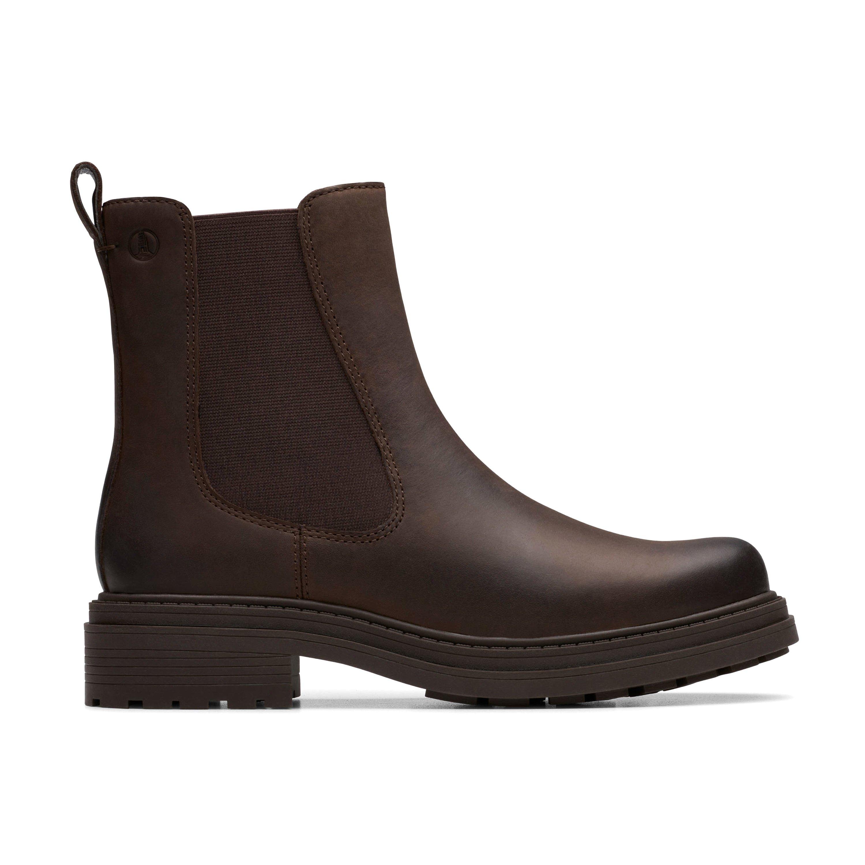 Clarks Women's Brown Leather Orinoco 3 Top Wide Fit
