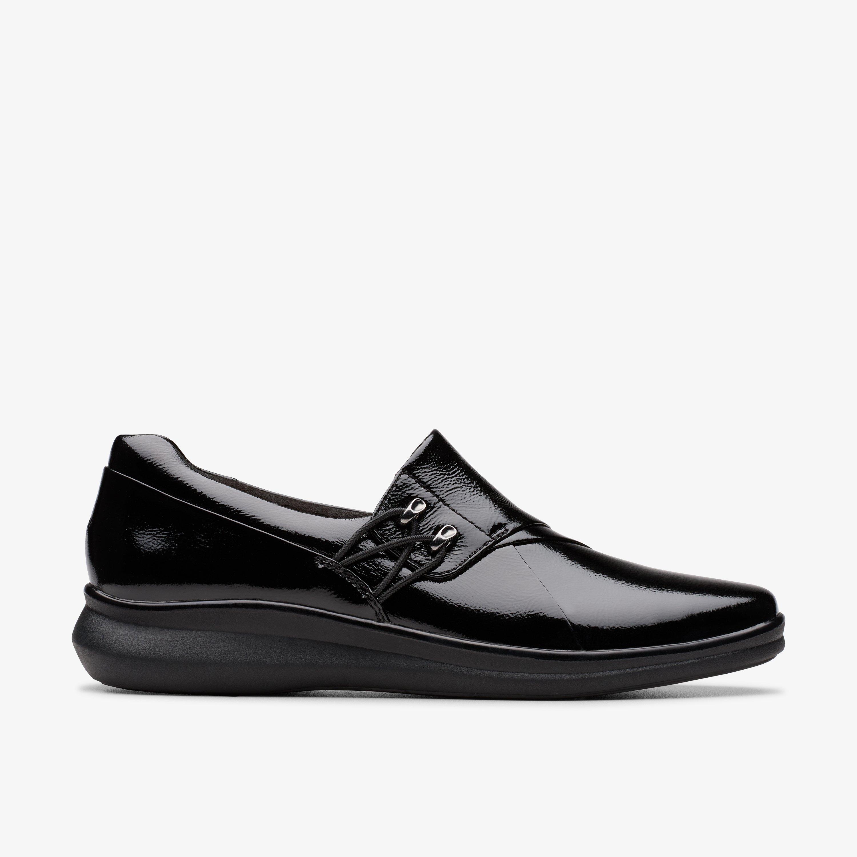 Lynell Slip Black Patent Leather Slip-Ons Loafers, view 1 of 8