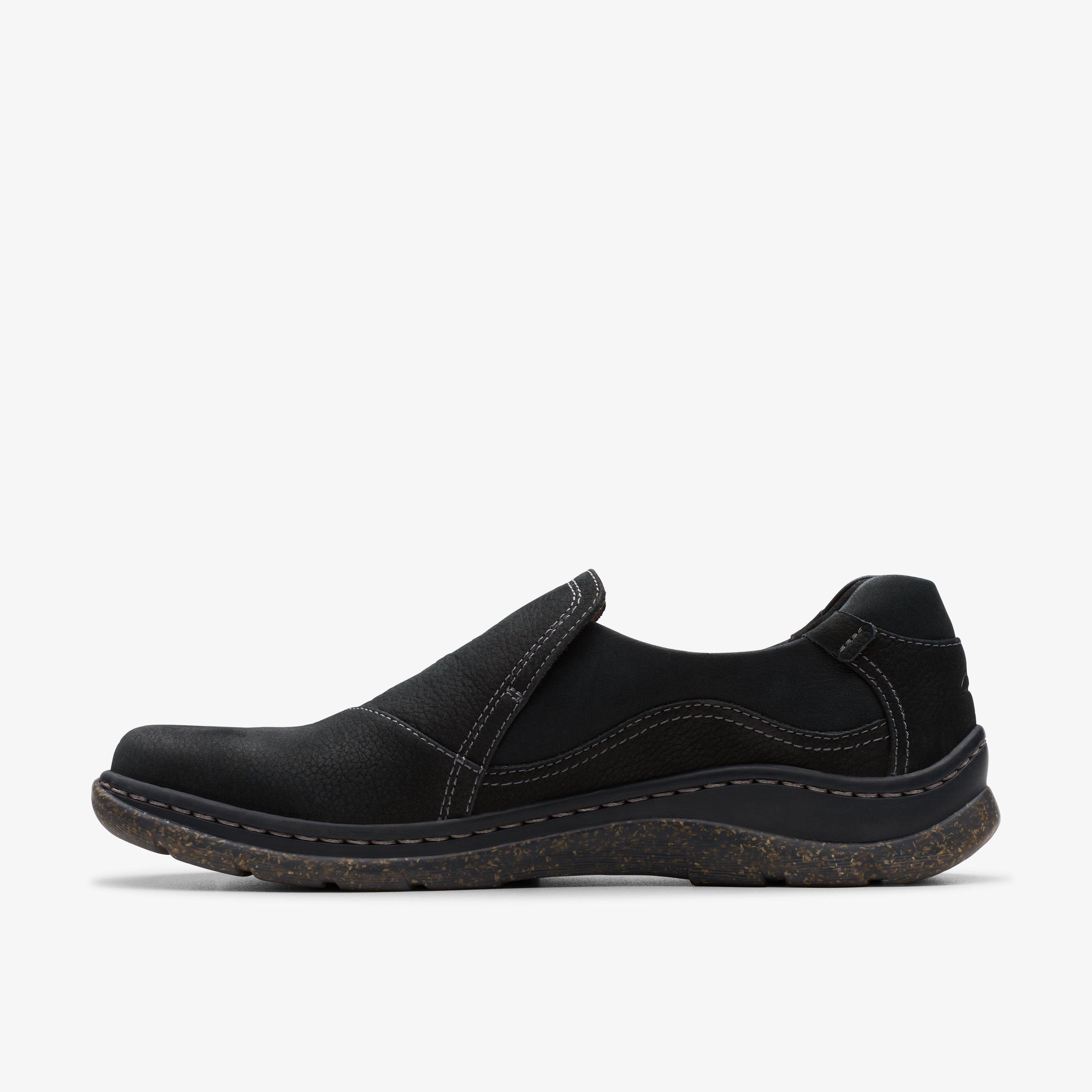 Clarks Orlene Slip - Mocassini Donna In Pelle Nera, Suola Leggera Con Buccia Di Riso, Plantare Contour Cushion