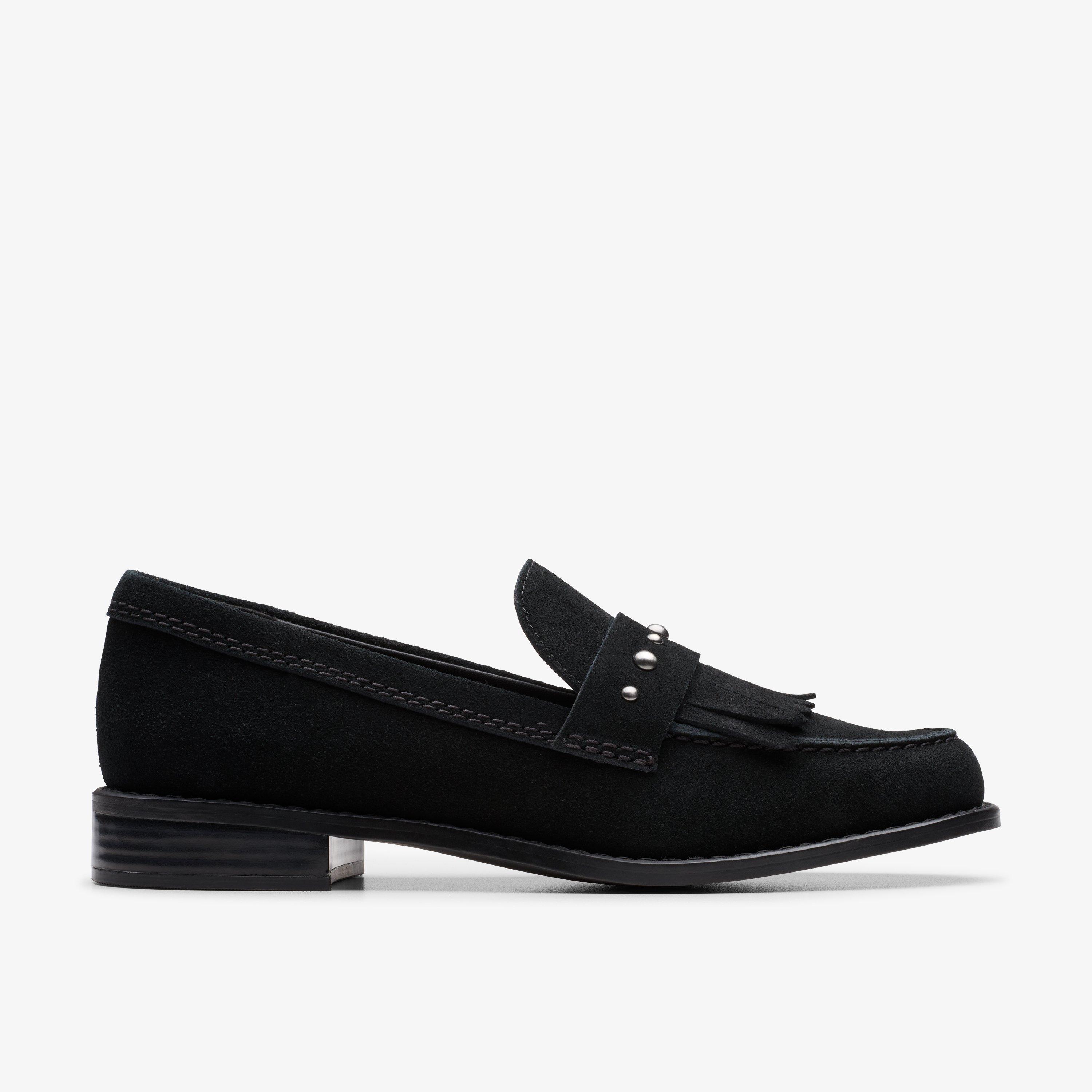 Hana Loafer Black Suede Loafers, view 1 of 6