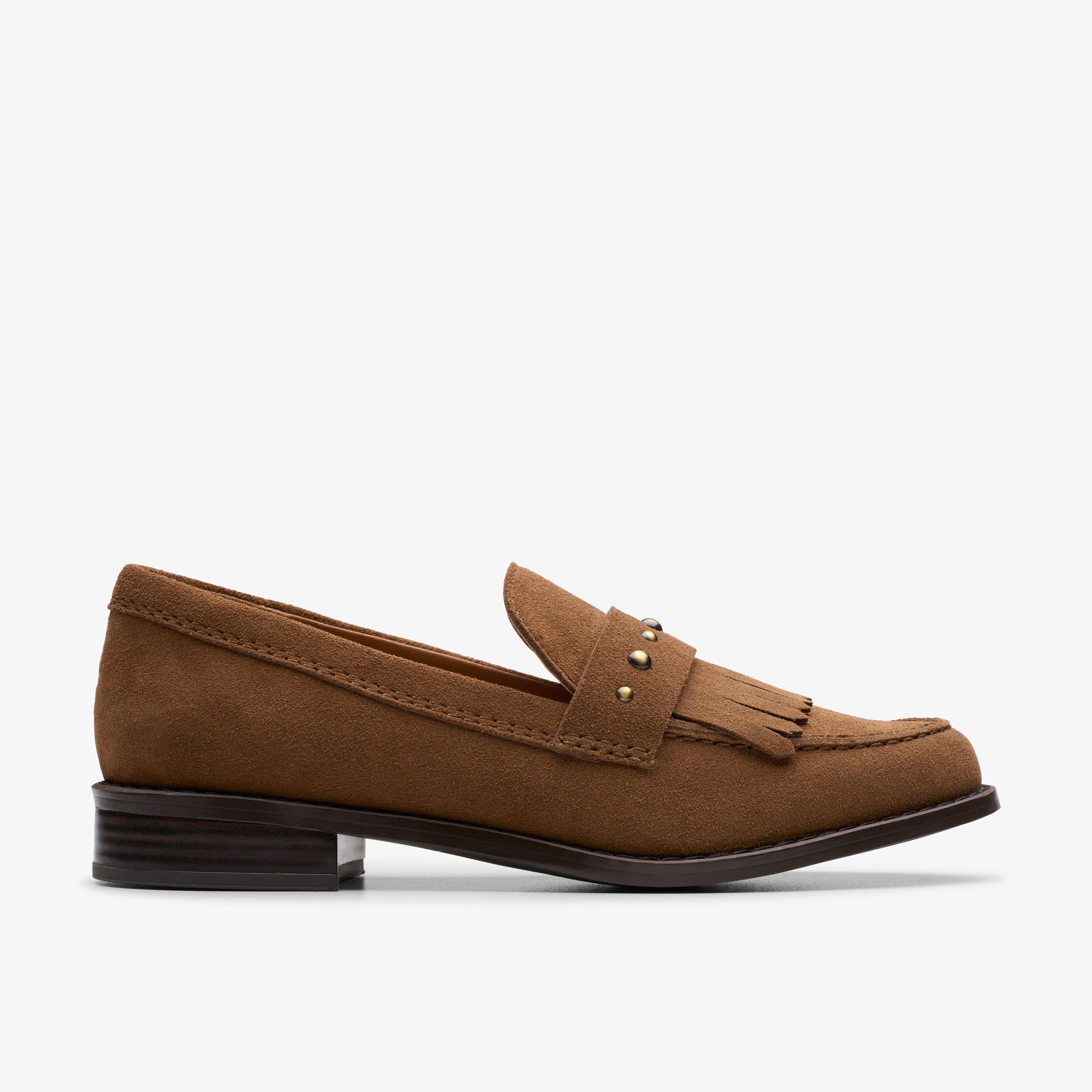 Hana Loafer Walnut Suede Loafers, view 1 of 6