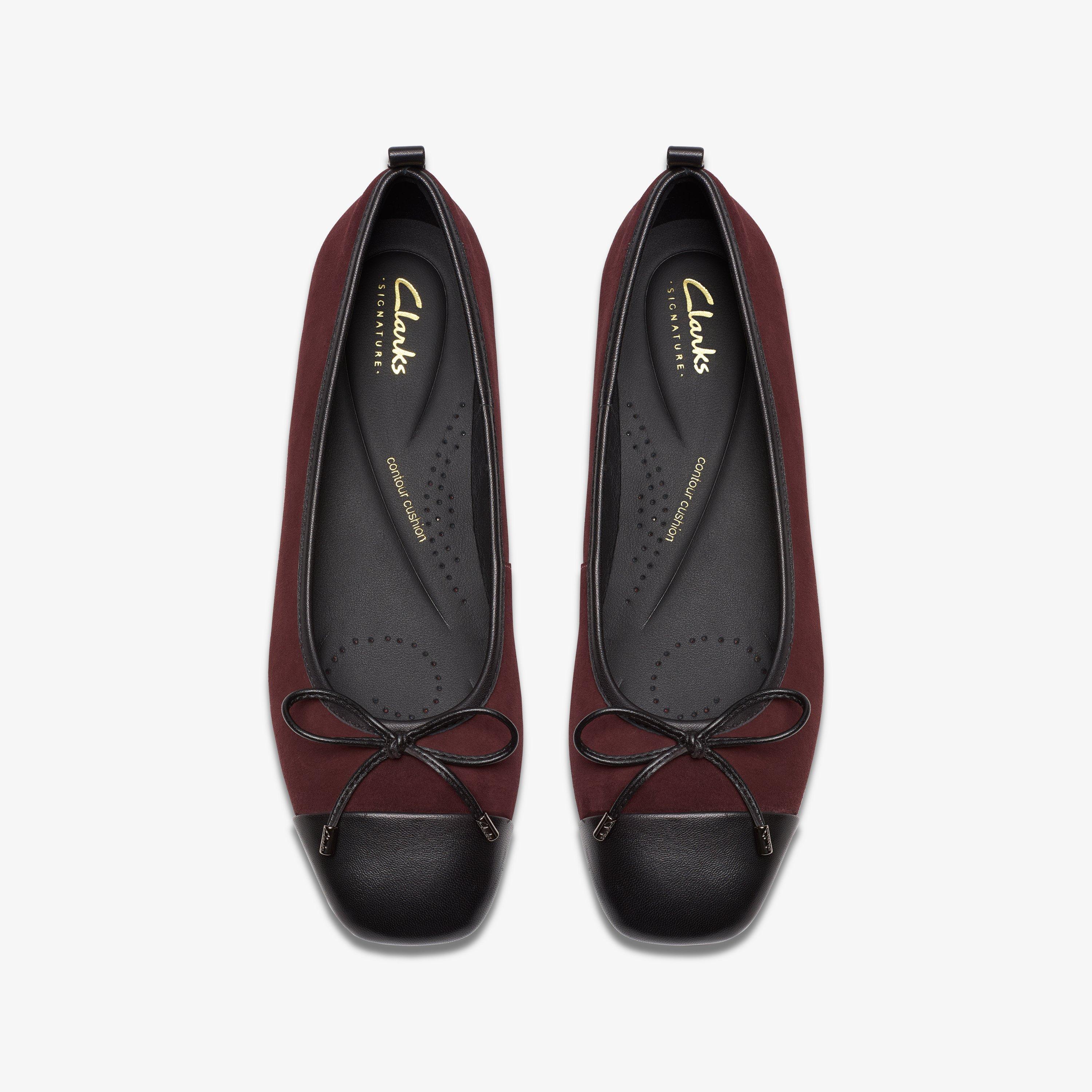 Clarks Femme Couture Bloom Ballerines Plates, Femme, Black Leather, 36 EU