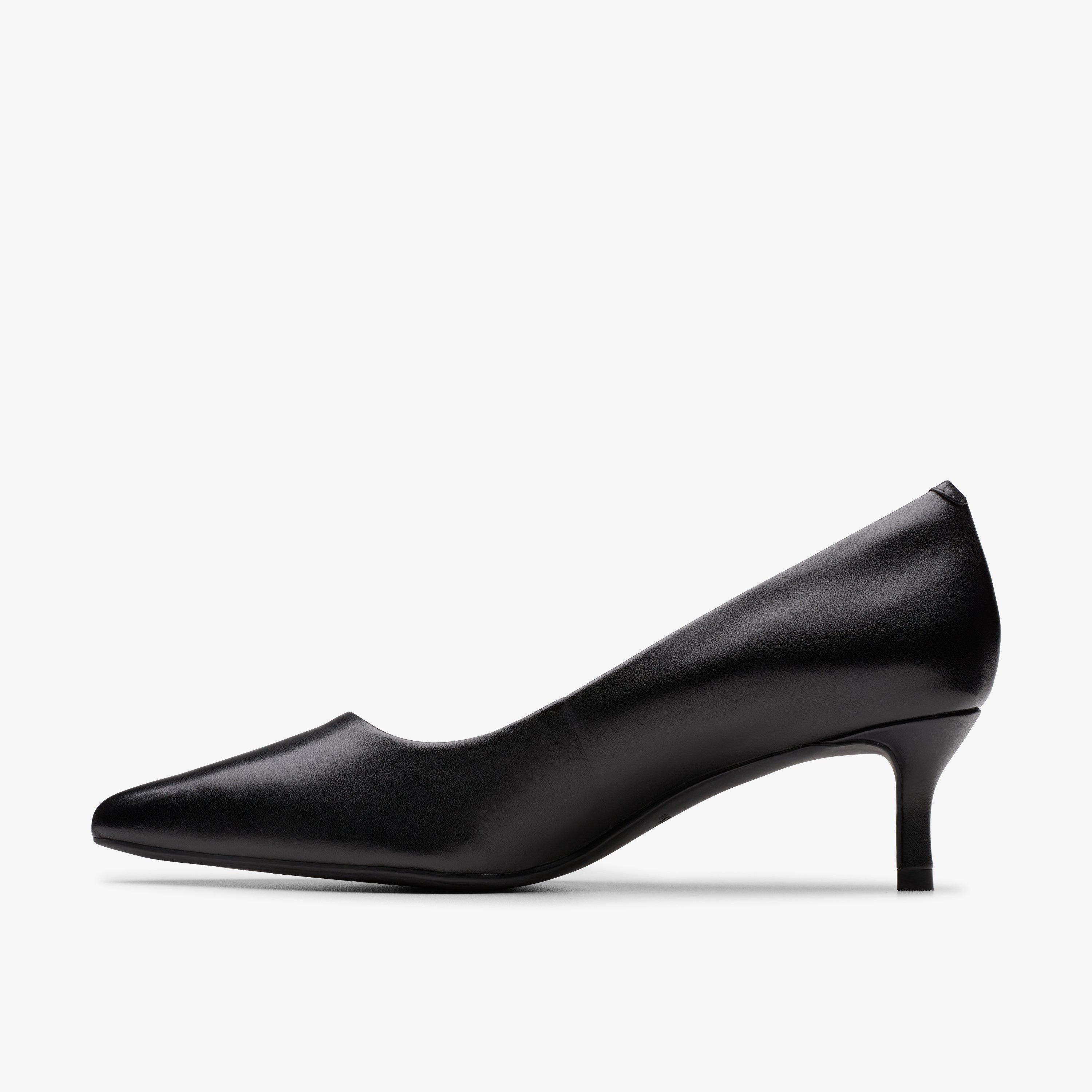 knee length dresses for ladies Clarks Women's Un.Loop Leather Slip On Shoes in Black – V&A Bootery INC main image 1