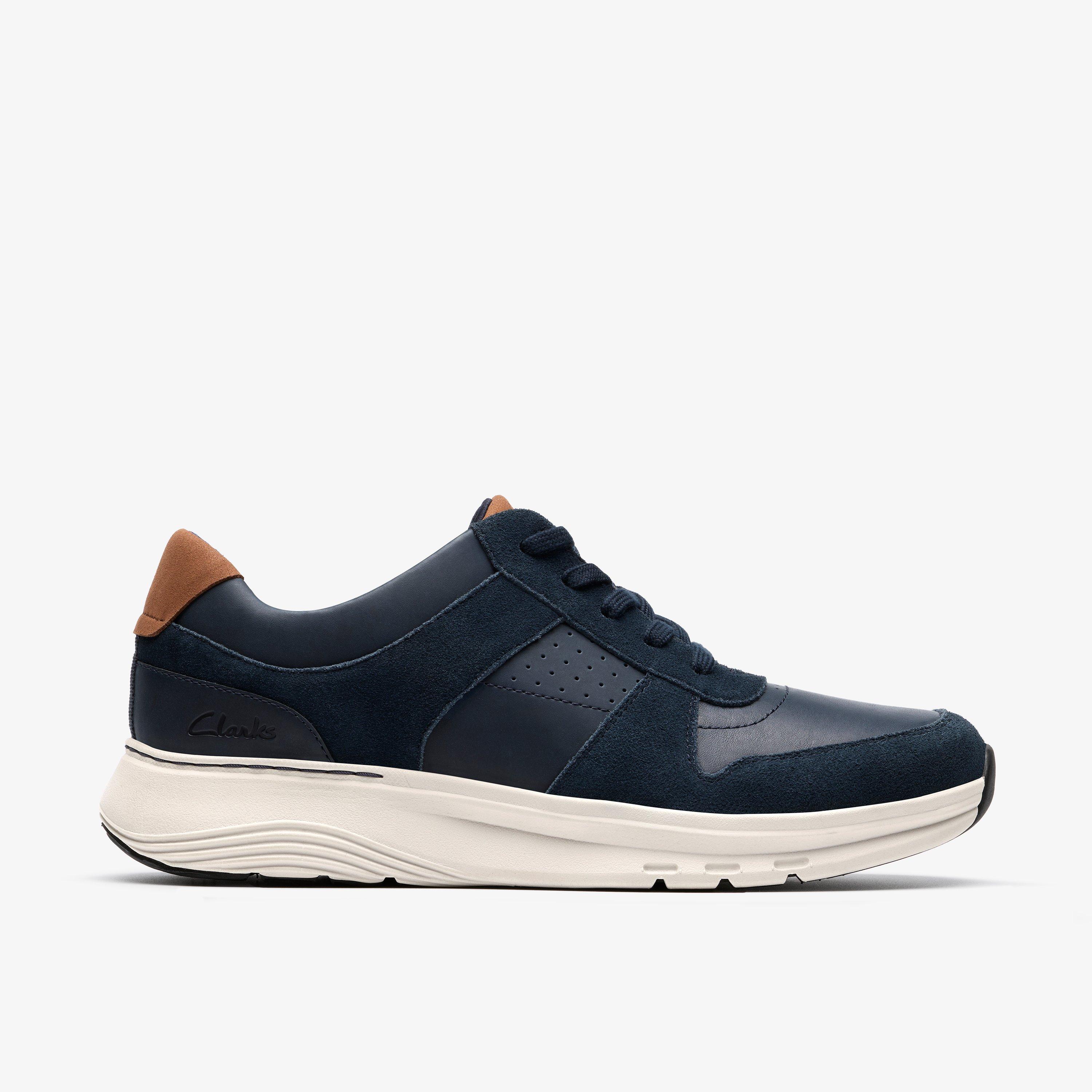 Size 12 Clarks Motion Trek Go Navy Combi shoes
