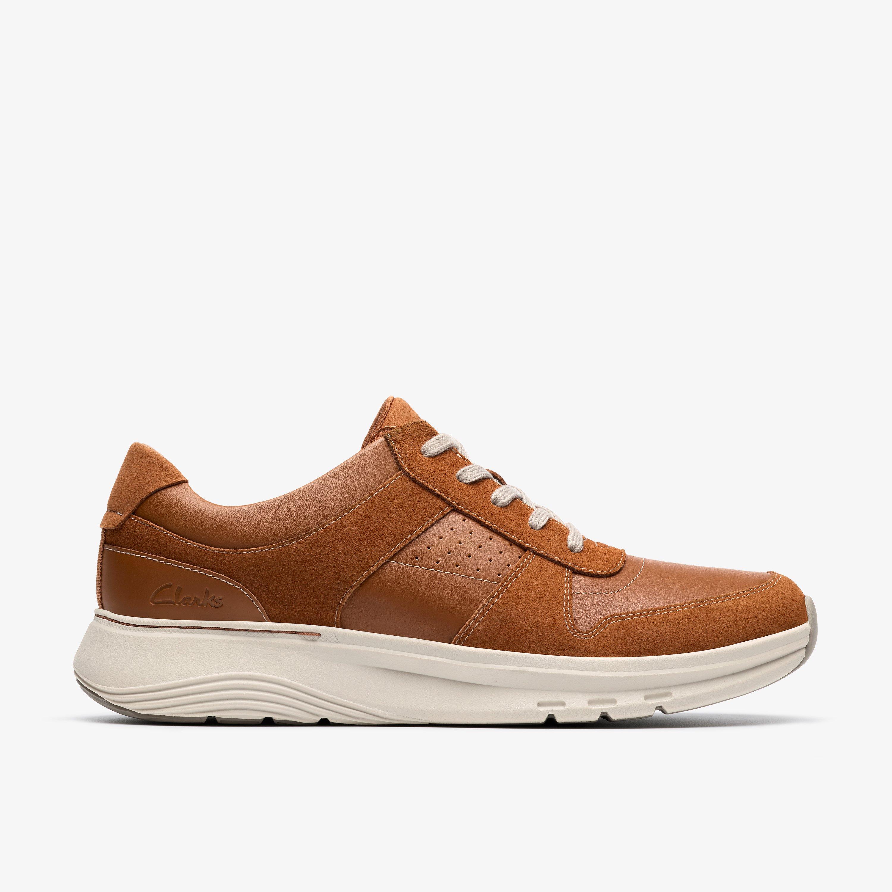 Size 12 Clarks Motion Trek Go Tan Combination shoes