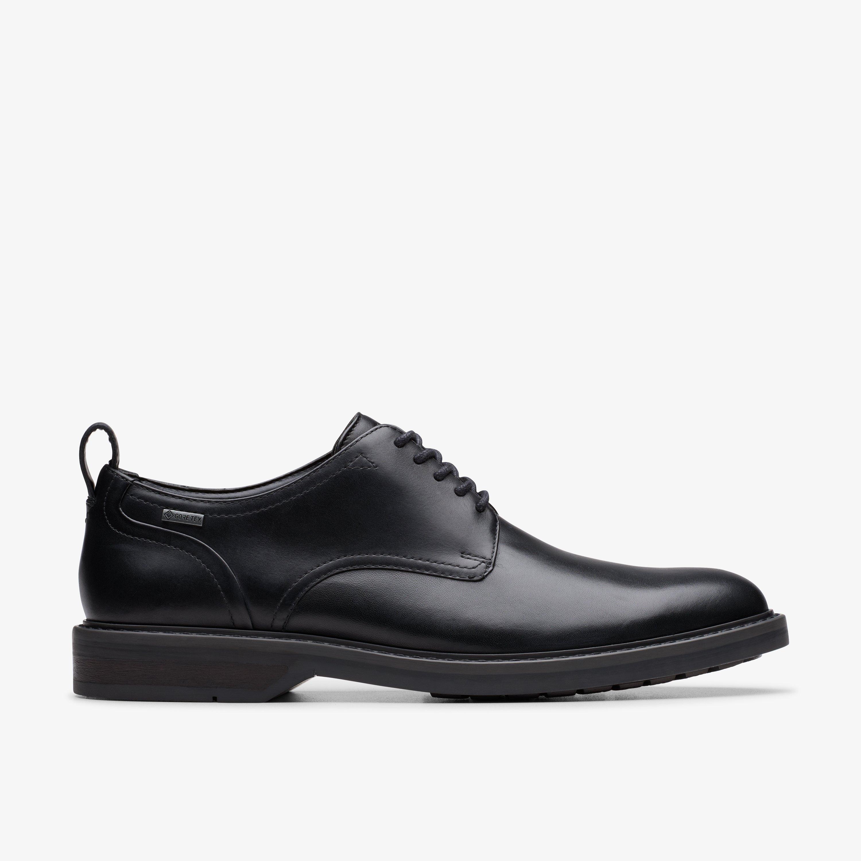 Aldwin Lace GORE-TEX Black Leather Derby Shoes Lace Up, view 1 of 6
