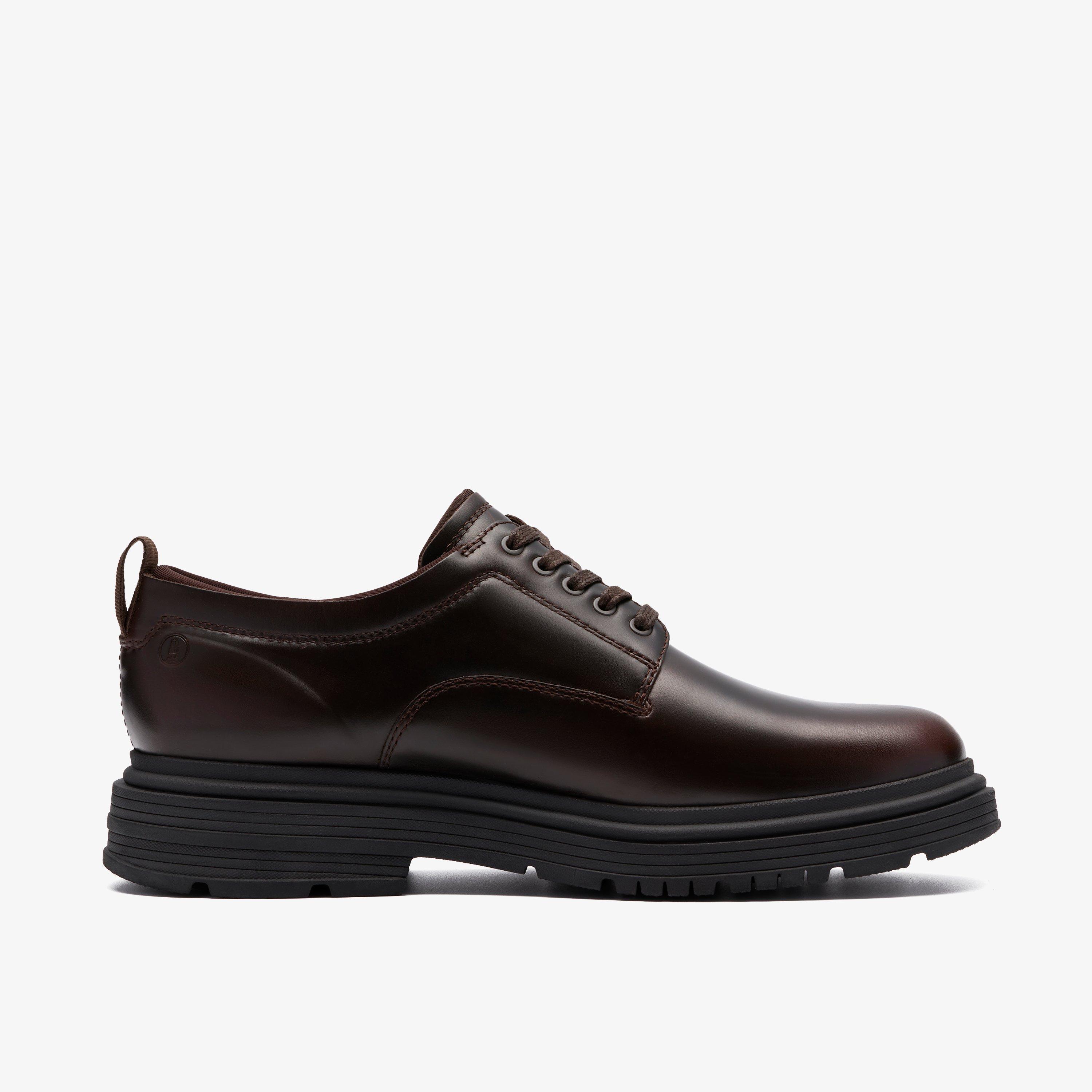 Badbury Lace Cuir marron foncé Chaussures Derby Chaussures à lacets, view 1 of 6