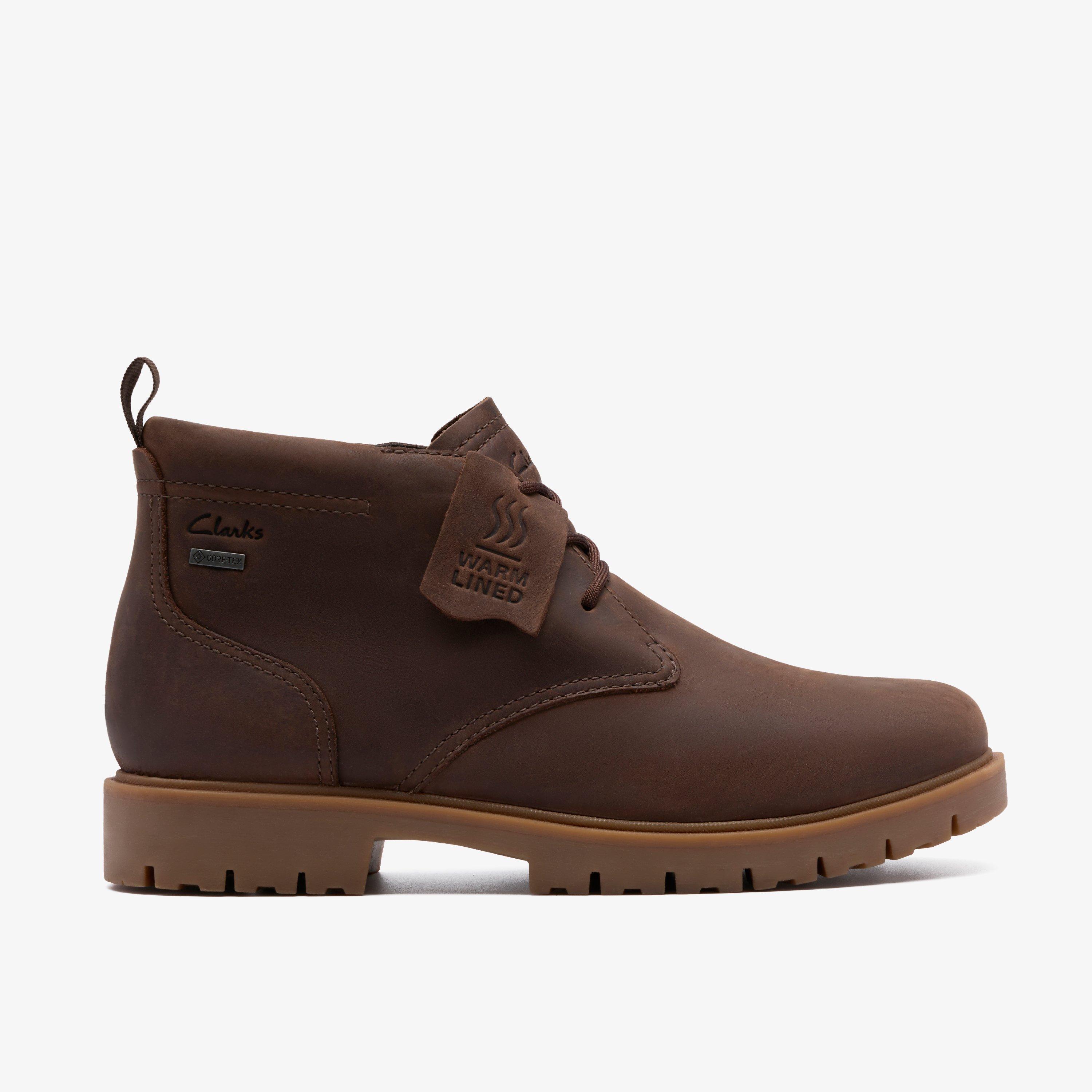 Berhill Mid GORE-TEX Bruin, warmgevoerd leer Enkellaarzen Chukka Boots Veterschoenen, view 1 of 6