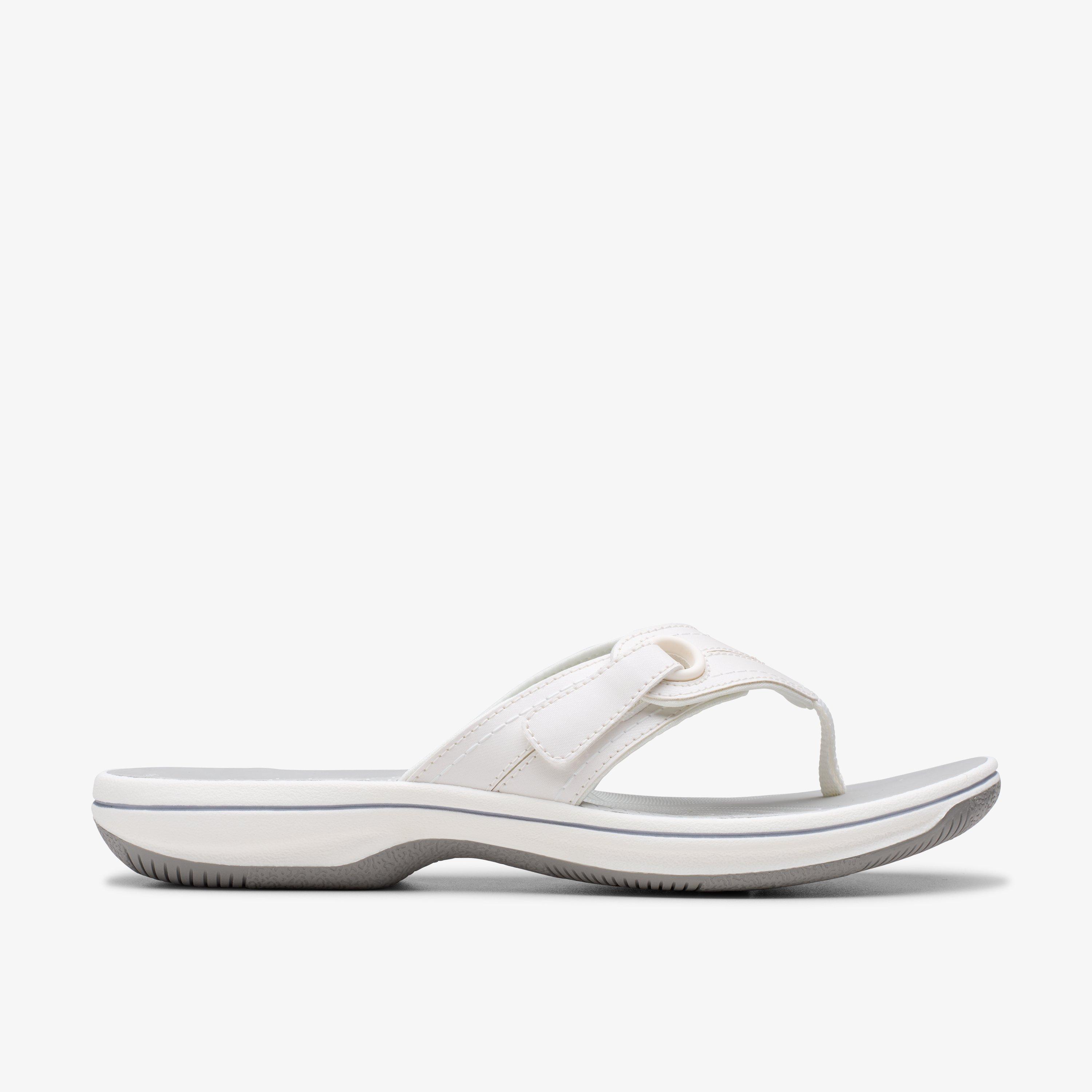 Womens Brinkley Sea Silver Synthetic Flip Flops | UK